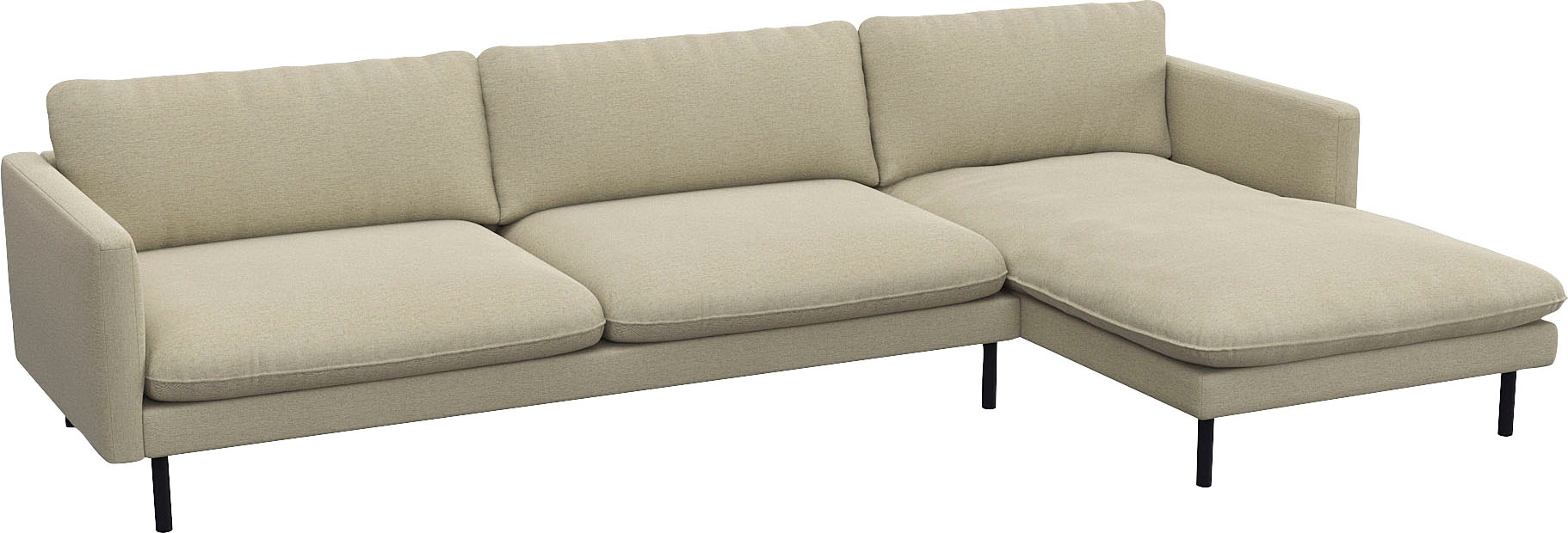 FLEXLUX Ecksofa "Bolzano", Sitzaufbau mit Kaltschaum & Stahl-Wellen, loose günstig online kaufen