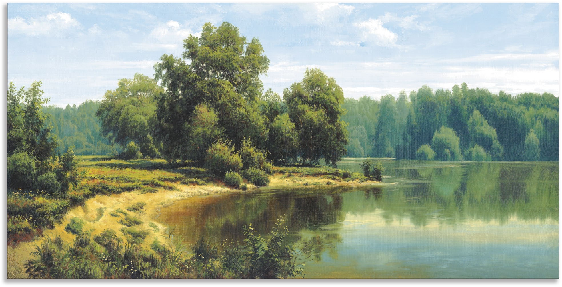 Artland Wandbild »Russische Landschaft VII«, Seebilder, (1 St.), als Alubild,  Leinwandbild, Wandaufkleber oder Poster in versch. Größen auf Rechnung  bestellen