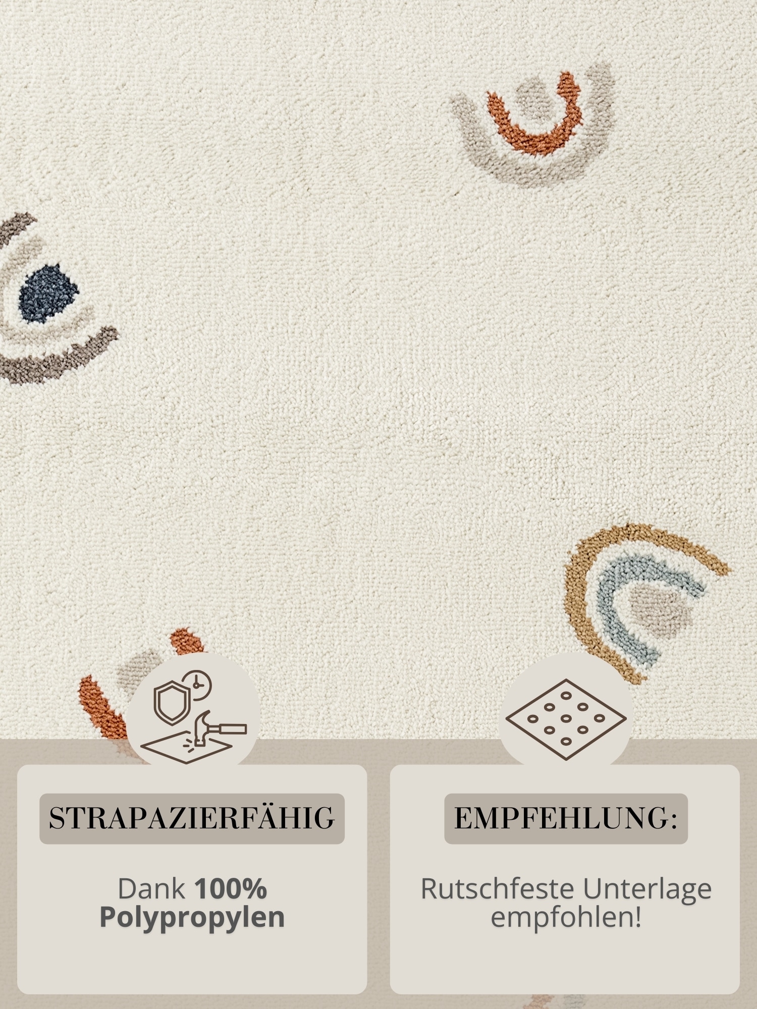 HANSE Home Kinderteppich »Ravi« rund 10 mm Höhe Pflegeleicht, Weich, Kinderzimmer, Spielteppich, Spielunterlage