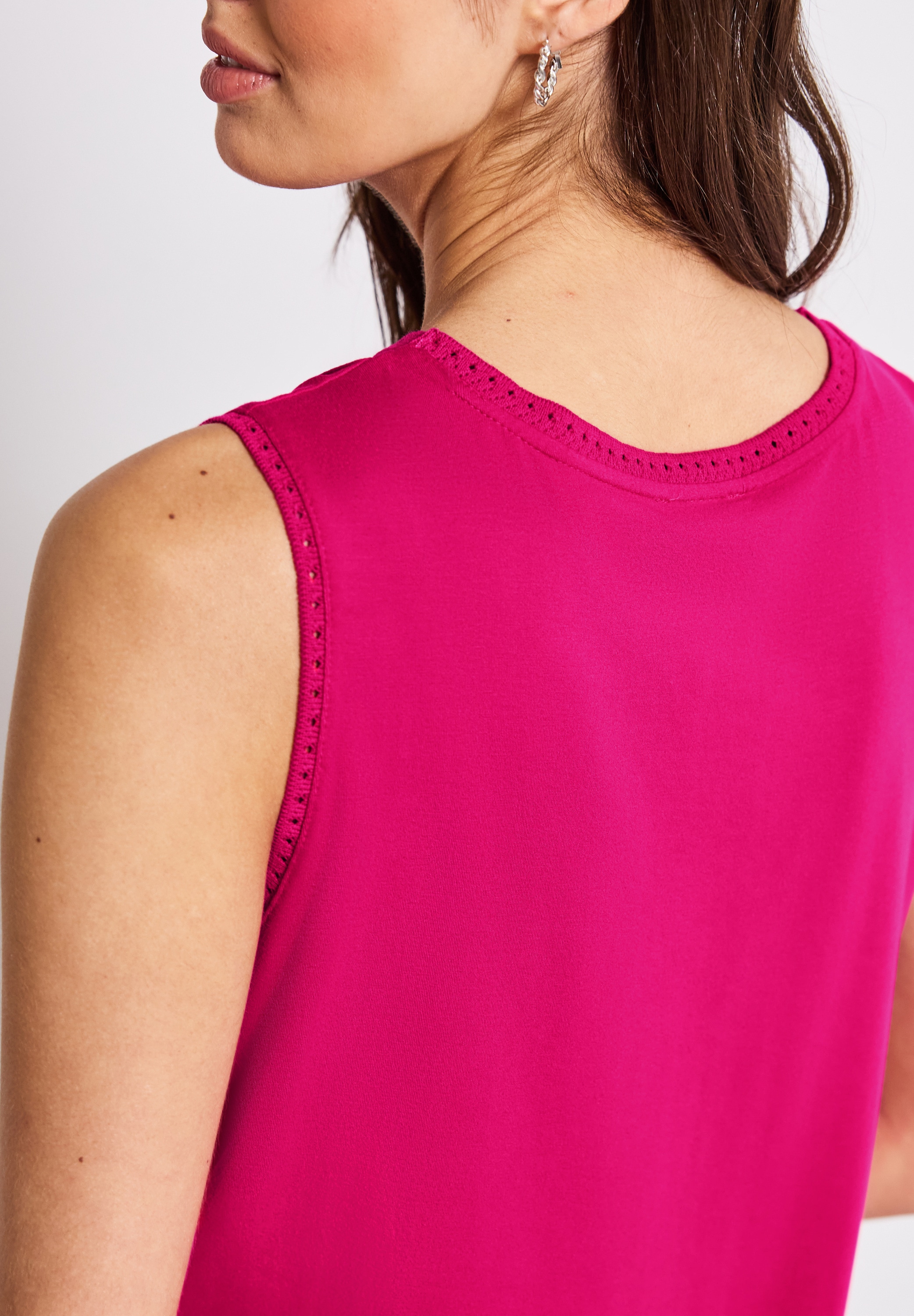 STREET ONE Shirttop mit Häkel Details