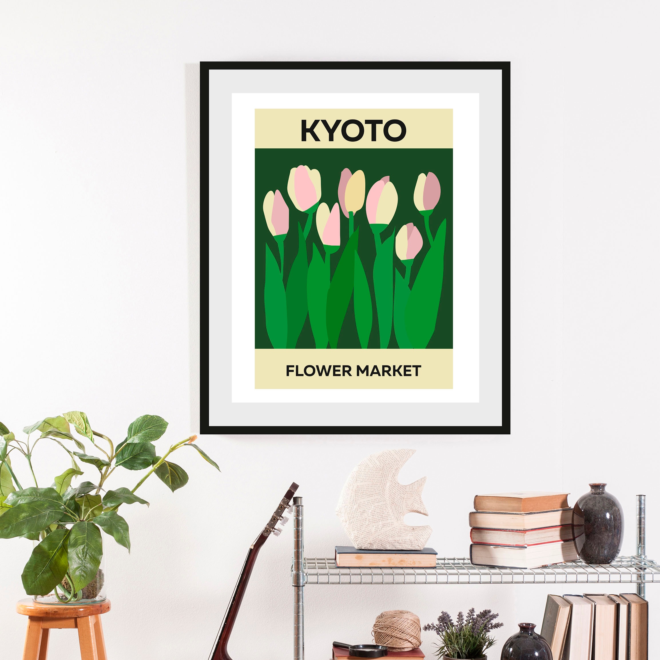 queence Bild »Tulpen«, (1 St.), HD Premium Poster-Druck inkl. Holzrahmen günstig online kaufen