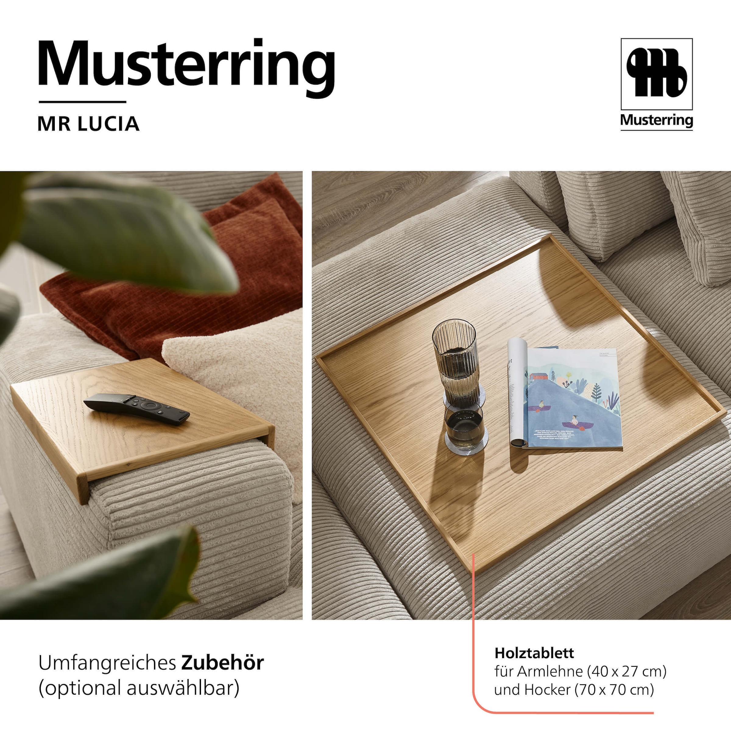 Musterring Loungesofa »MR LUCIA, die ultimative Lounge-Oase, Breite 300cm, bequem, Mega Sofa« Mega-Fläche, erstklassige Kammerkissen & Luxus-Komfort
