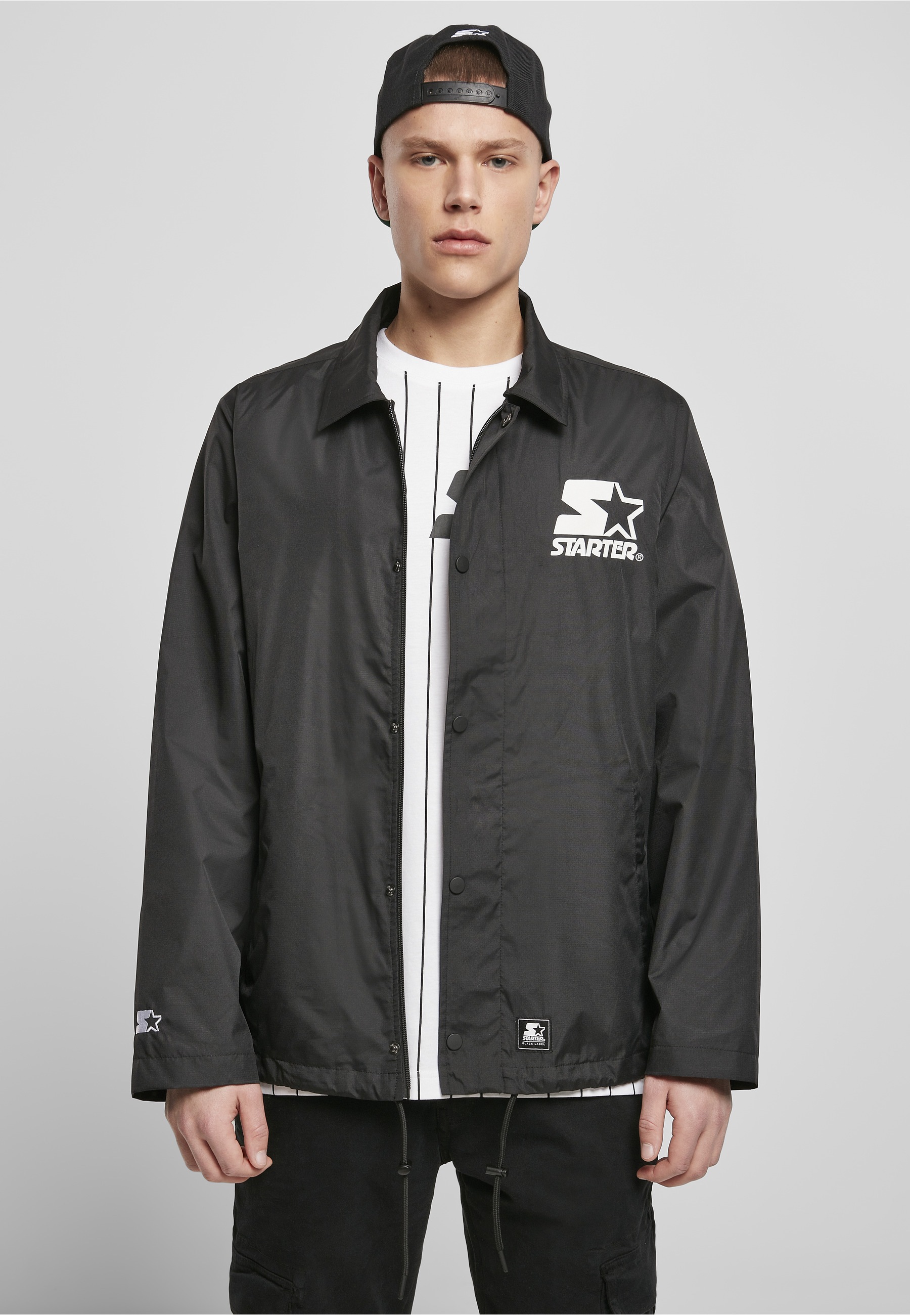 Starter Black Label Allwetterjacke »Starter Black Label Herren Starter Coach Jacket« 1 Stk. tlg. ohne Kapuze