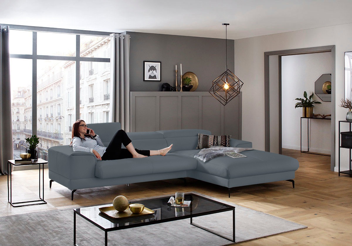 W.SCHILLIG Ecksofa »piedroo, Designsofa mit tollem Sitzkomfort, L-Form«, Ko günstig online kaufen
