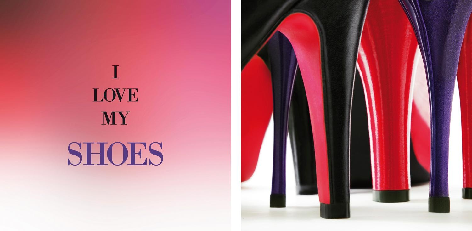 queence Leinwandbild »Shoes«, Schuh-Schuhe-Kunst-Modern-Sprüche-Sprüche & T günstig online kaufen