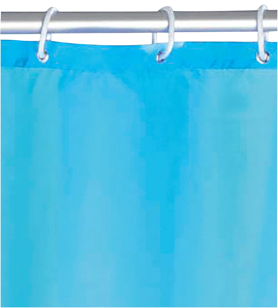 WENKO Duschvorhang »Uni Light Blue«, Höhe 200 cm, waschbar