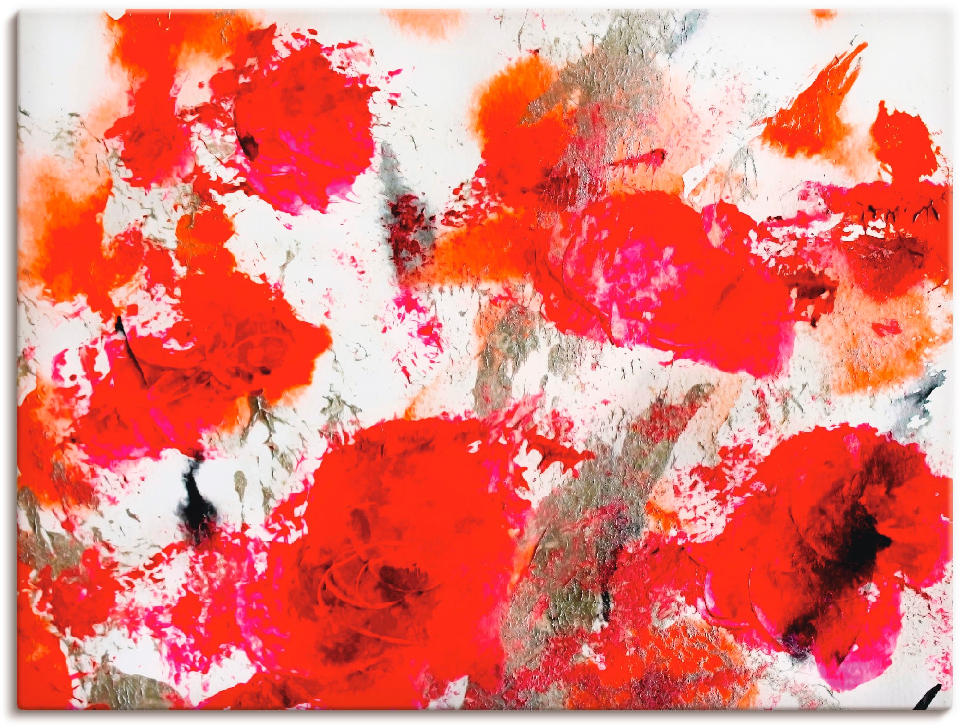 Artland Leinwandbild »Rosengarten abstrakt« Gegenstandslos 1 Stk. tlg. auf günstig online kaufen