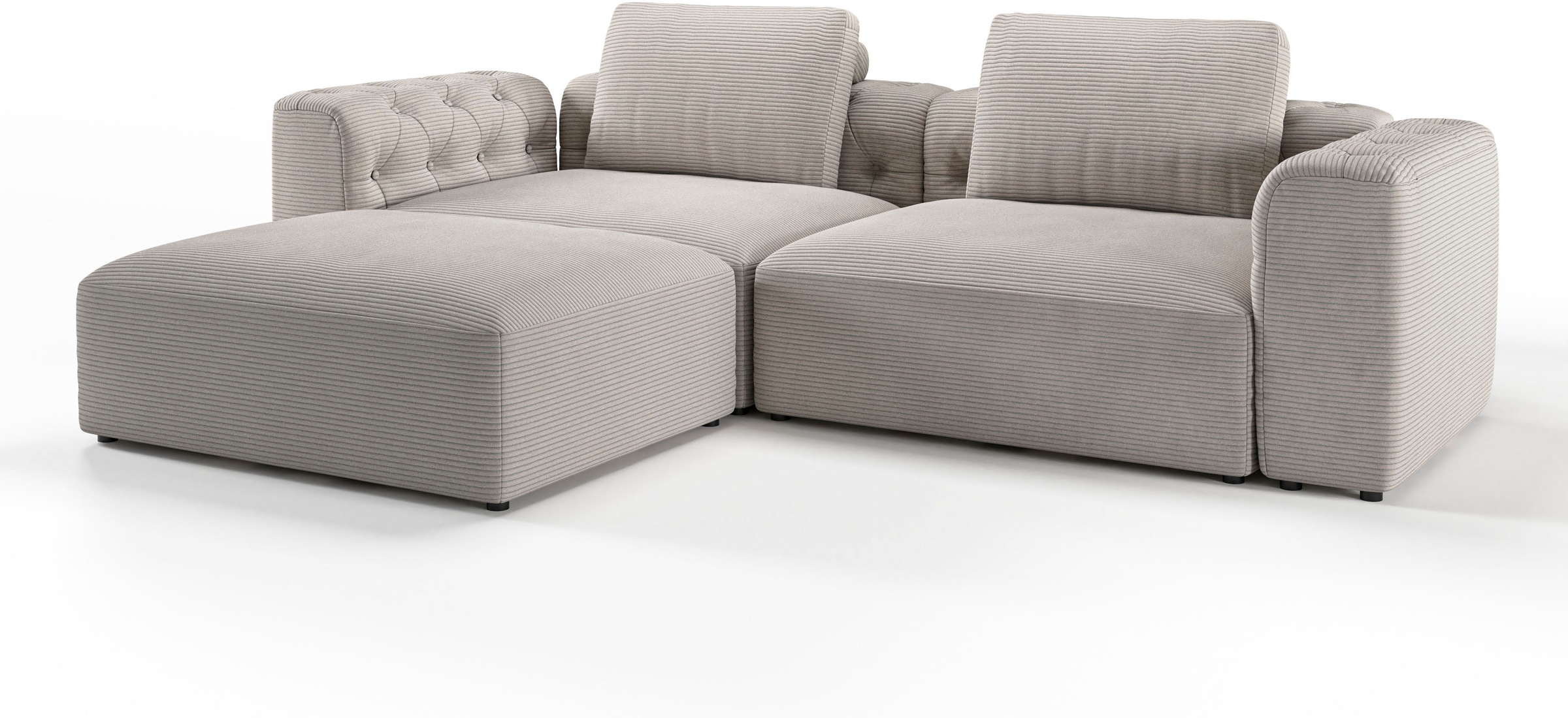 RAUM.ID Ecksofa »Cushid L-Form«, Modulset, bestehend aus 3 Teilen