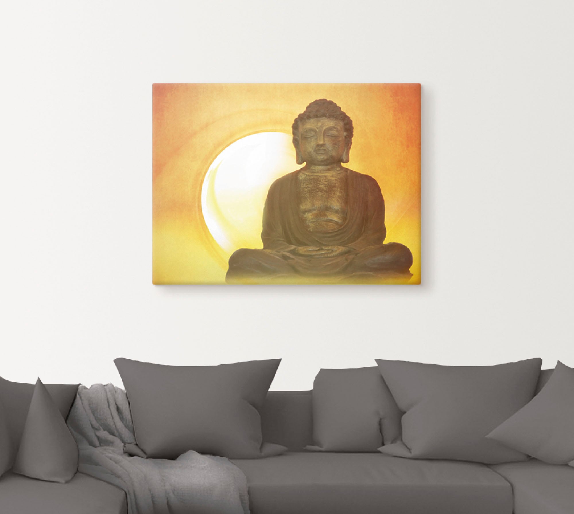 Artland Wandbild »Buddha 2«, Religion, (1 St.), als Leinwandbild, Poster, W günstig online kaufen