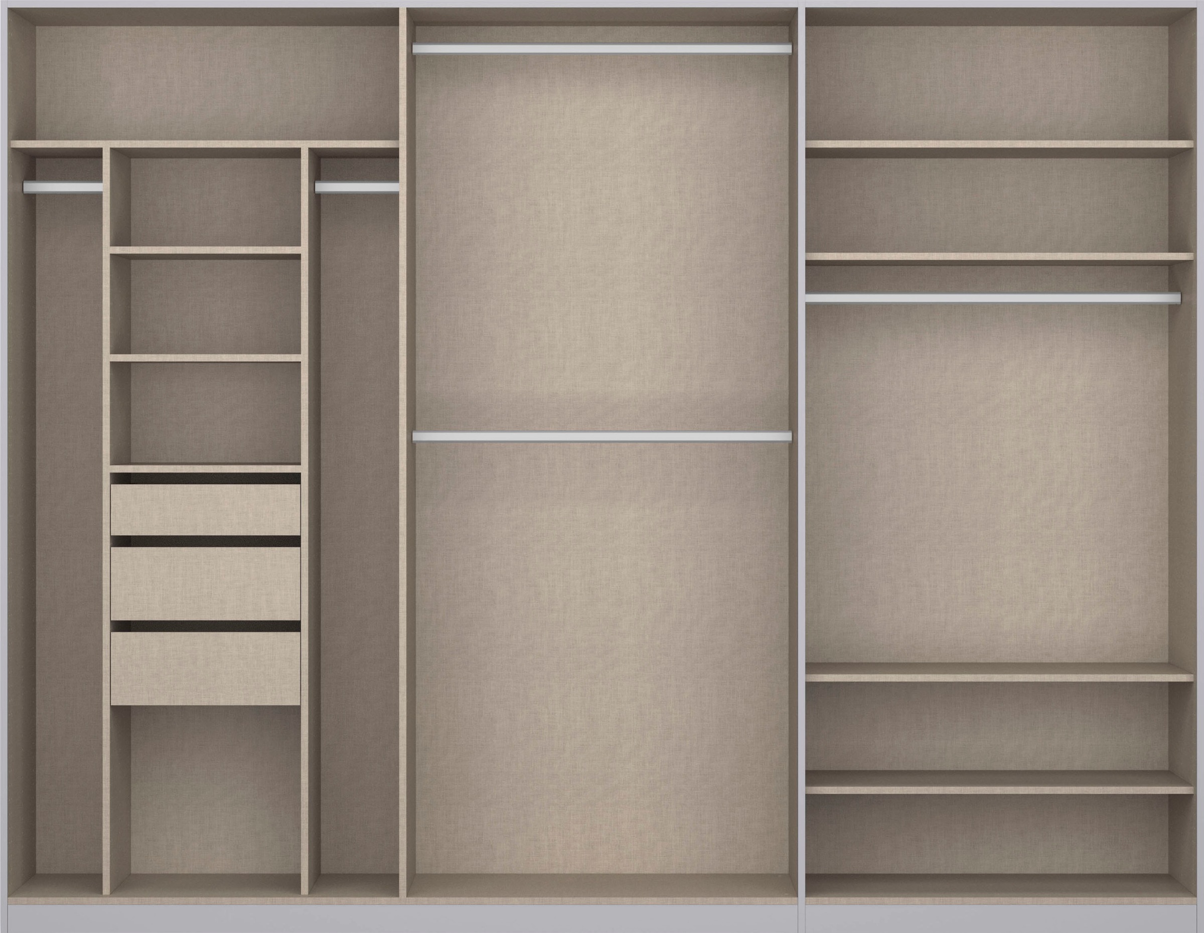 rauch Drehtürenschrank »Kleiderschrank Schrank Garderobe TOPSELLER OTELI inkl. Inneneinteilung«, mit 3 Innenschubladen extra Böden optional mit Spiegel MADE IN GERMANY