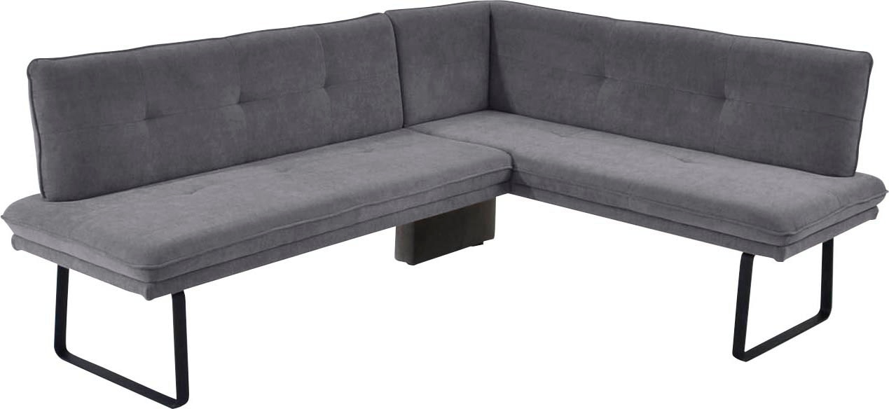 K+W Komfort & Wohnen Eckbank 1 Stk. tlg. Polstereckbank in Spitzkissenoptik günstig online kaufen