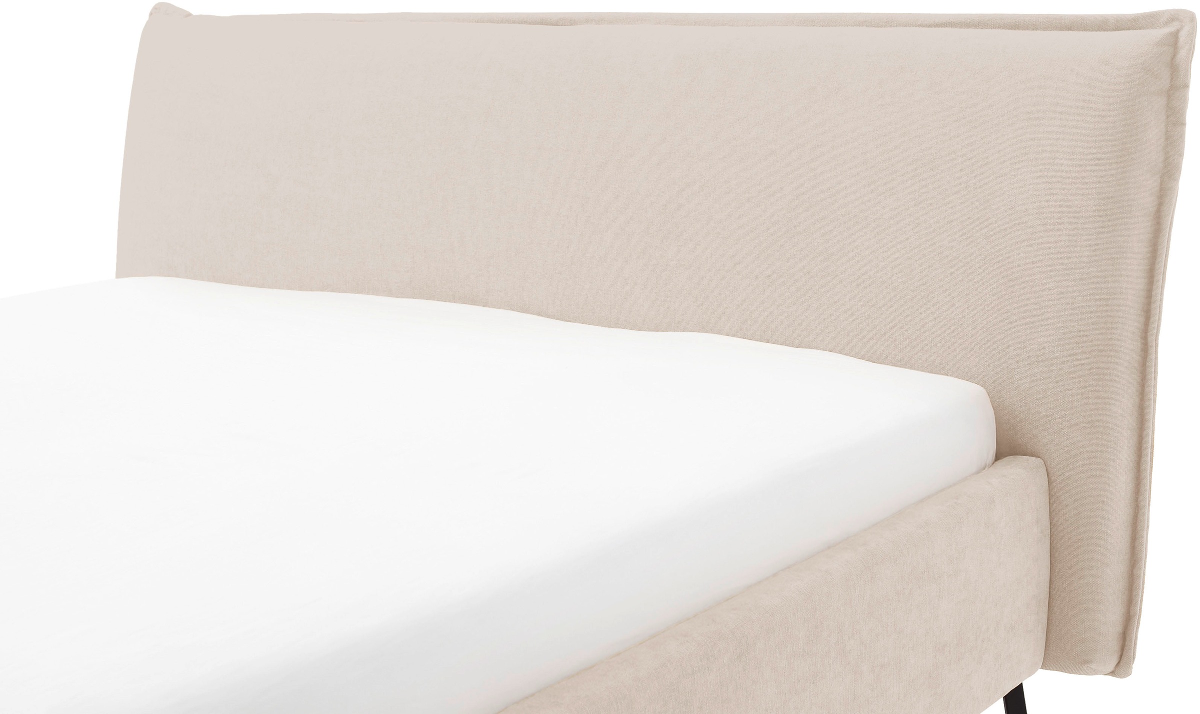 Home affaire Polsterbett »Aurela, liebevoll verarbeitete Biese & wahweise Überlänge« inkl. 7-fache Einlegetiefenverstellung & saugroboterfreundliche Höhe