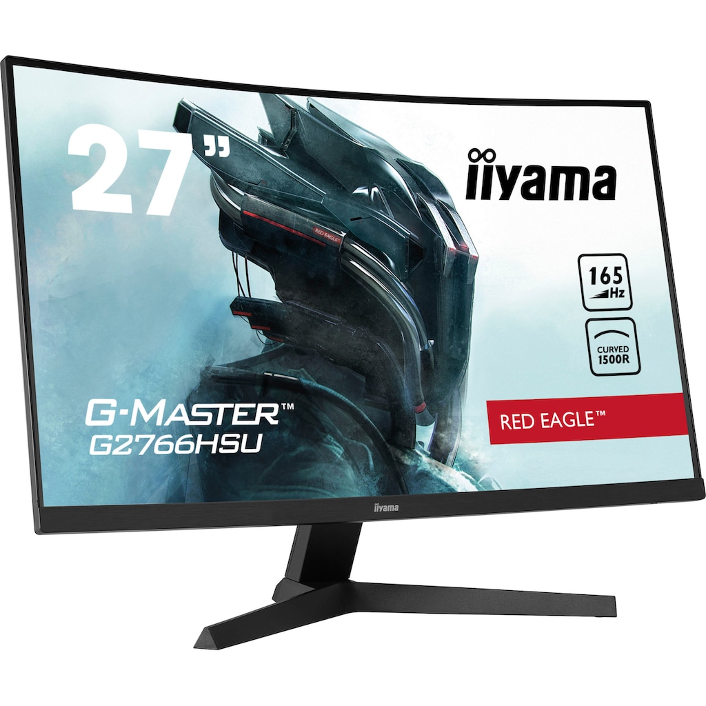 Iiyama Curved-Gaming-Monitor »G-Master G2766HSU-B1«, 68,5 cm/27 Zoll, 1920 x 1080 px, Full HD, 1 ms Reaktionszeit, 165 Hz