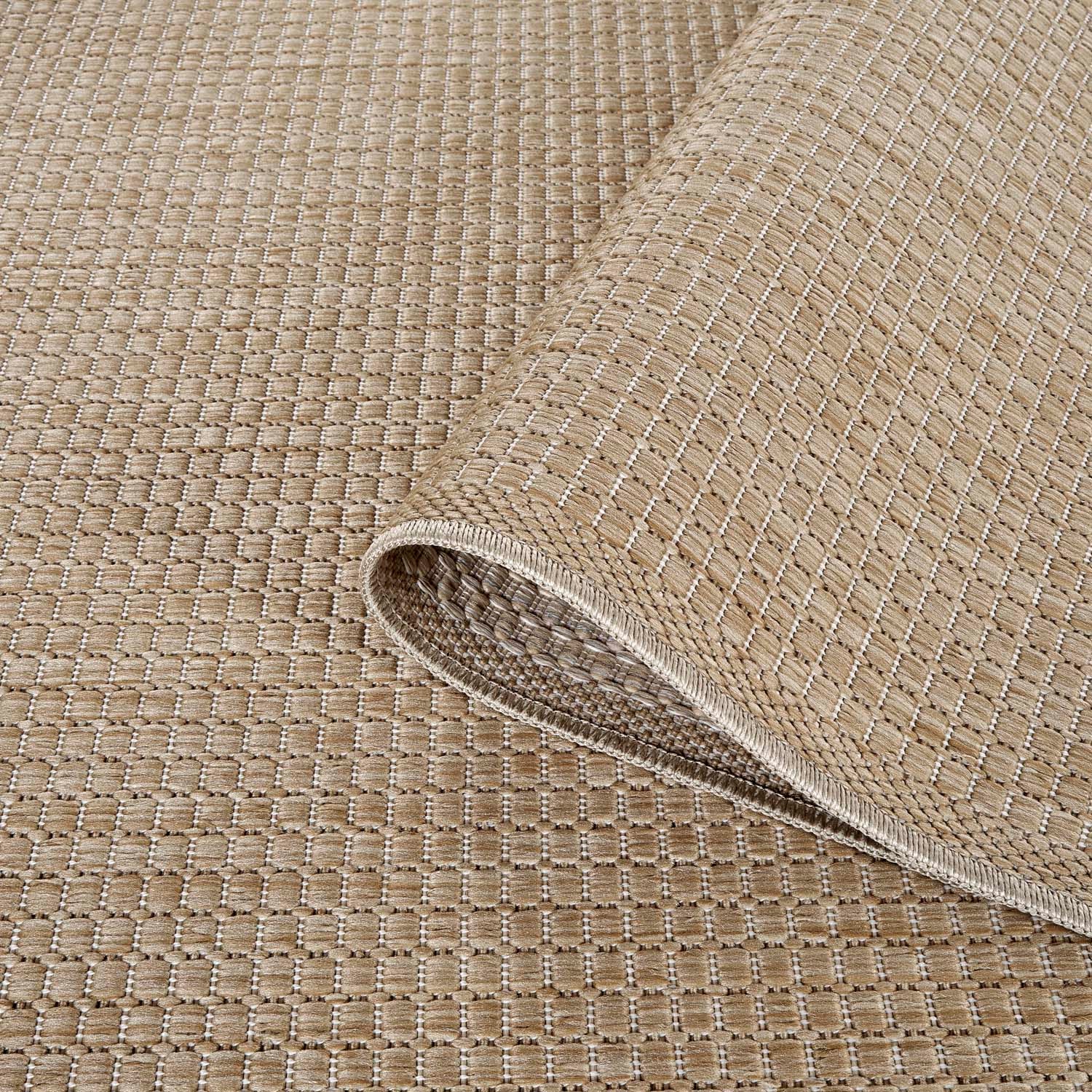 Carpet City Outdoorteppich »Outdoor 092 , auch in rund« rechteckig 5 mm Höhe Witterungsbeständig für Balkon, Terrasse, In und Outdoor, Sisal Optik