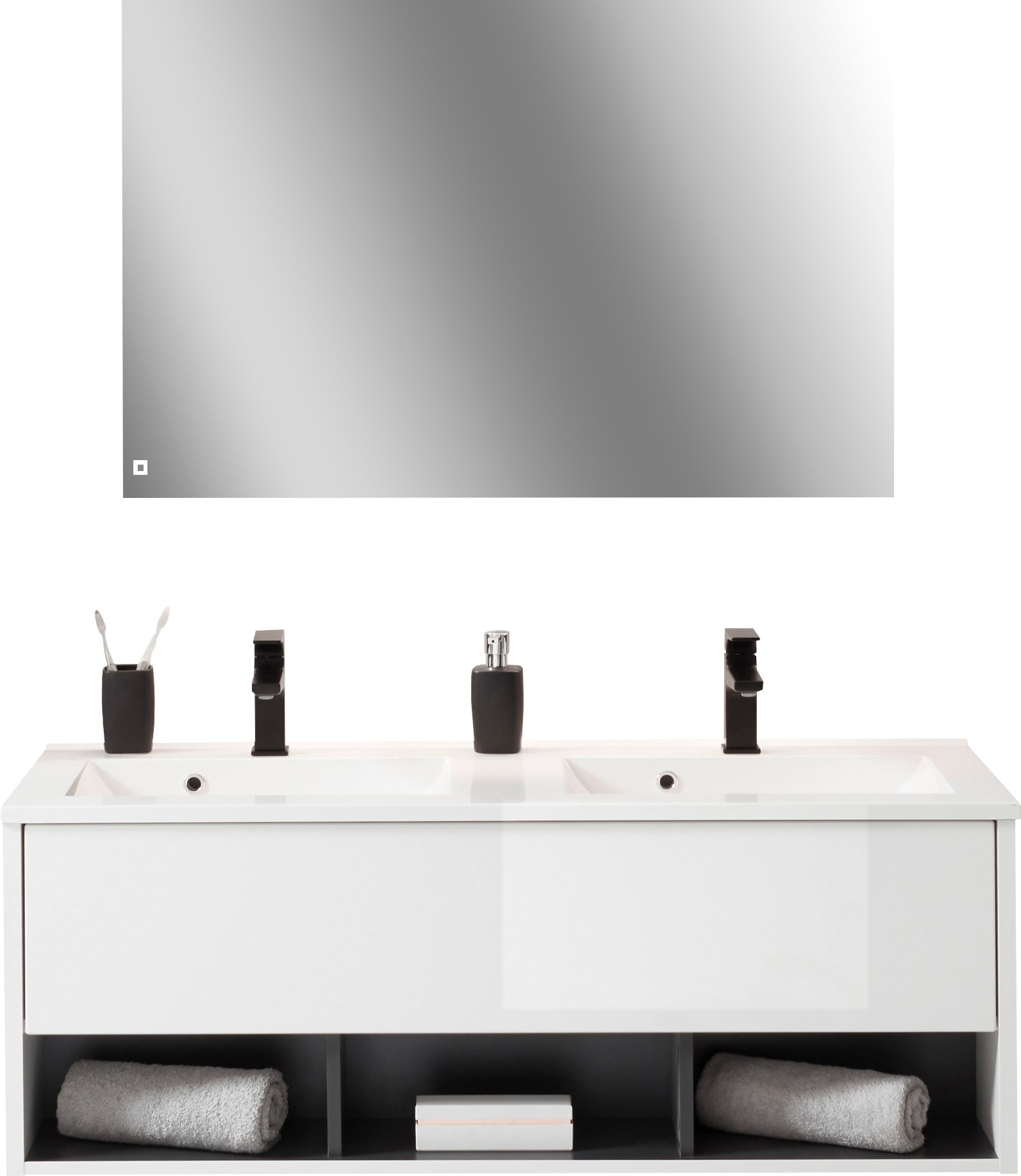 PLACES OF STYLE Badmöbel-Set »Studio Line, Bad im modernen Design, 2-teilig günstig online kaufen