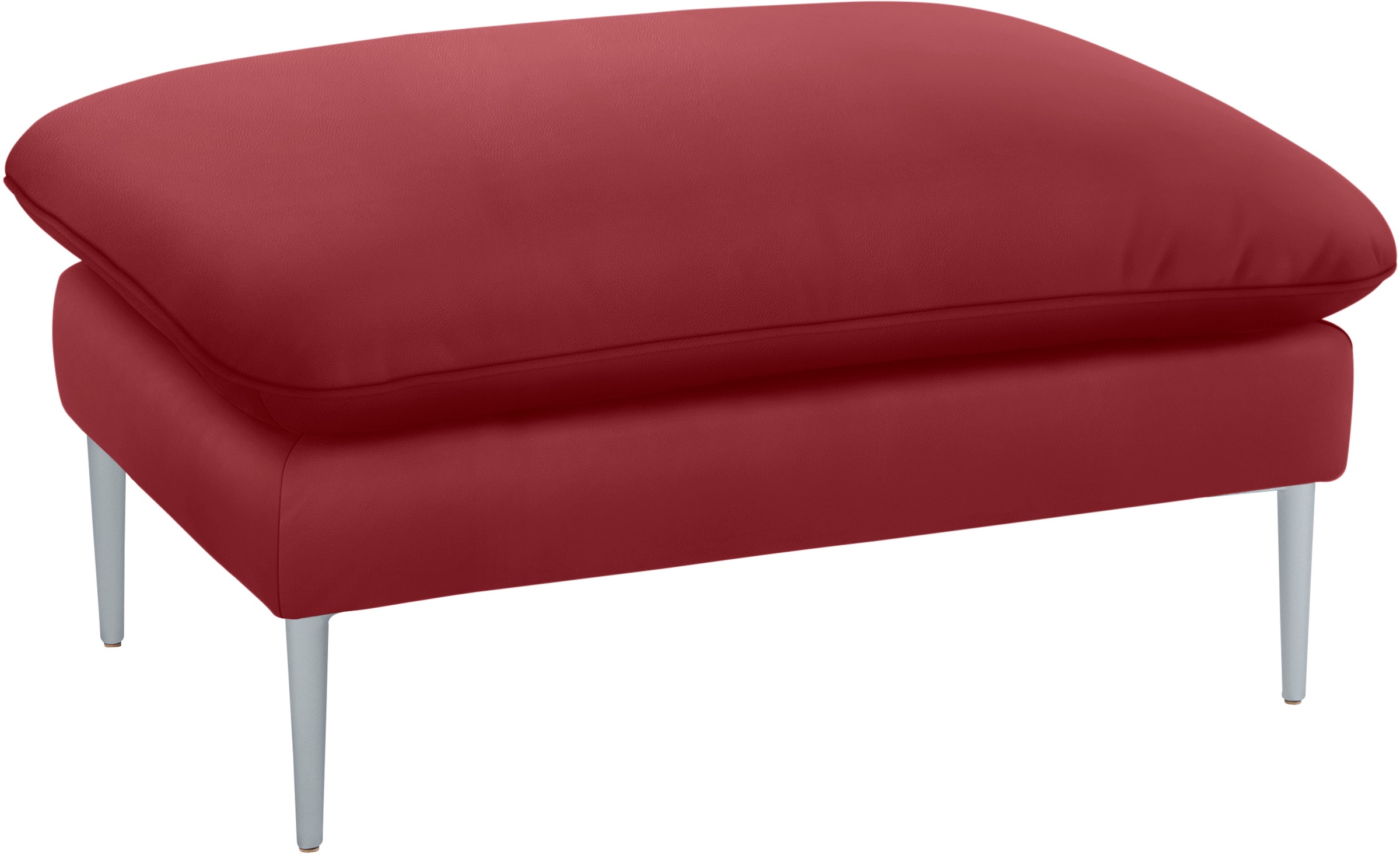 W.SCHILLIG Hocker »enjoy&MORE«, Füße silber matt, Breite 106 cm