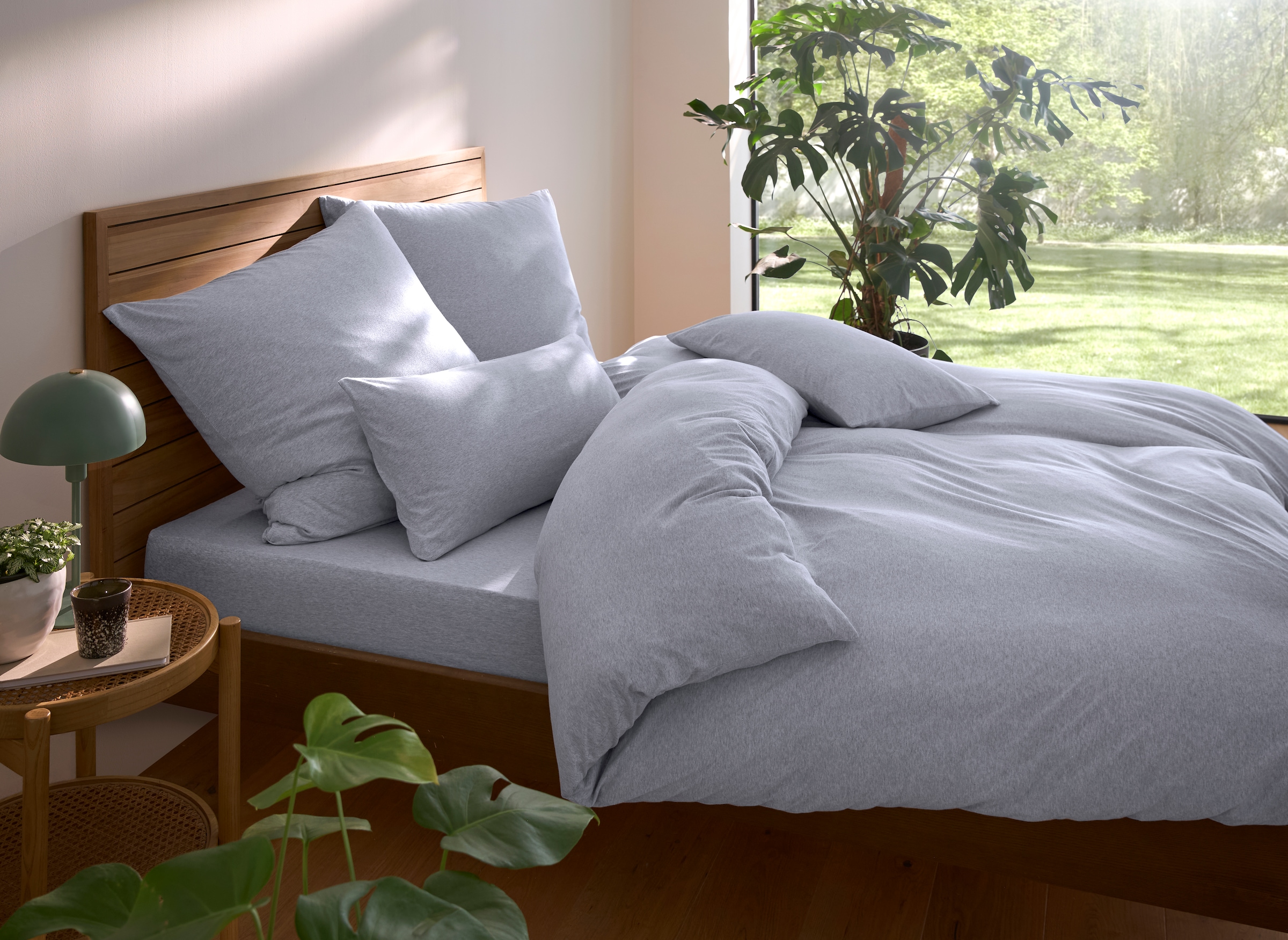 andas Spannbettlaken »Valje, Laken aus Jersey, für Matratzenhöhe bis zu 25 cm, Qualität 130 g/m², mit Gummizug, nachhaltiges Bettlaken 100% Baumwolle«, (1 St.)