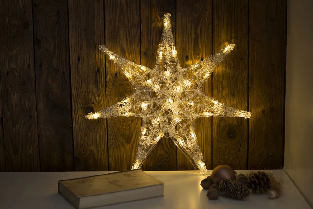 auf Acryl Dioden Stern kaufen Stern«, weiße 32 warm Rechnung KONSTSMIDE »LED LED