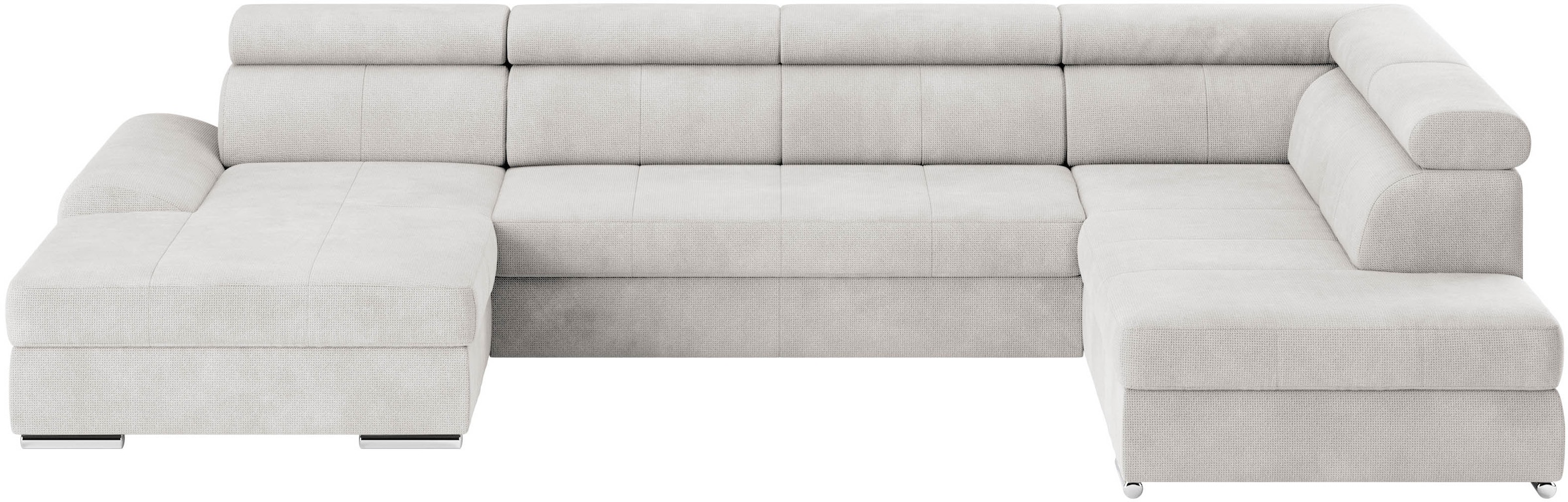 sit&more Wohnlandschaft »U-Form«, mit verstellbaren Kopfteilen, wahlweise mit Bettfunktion