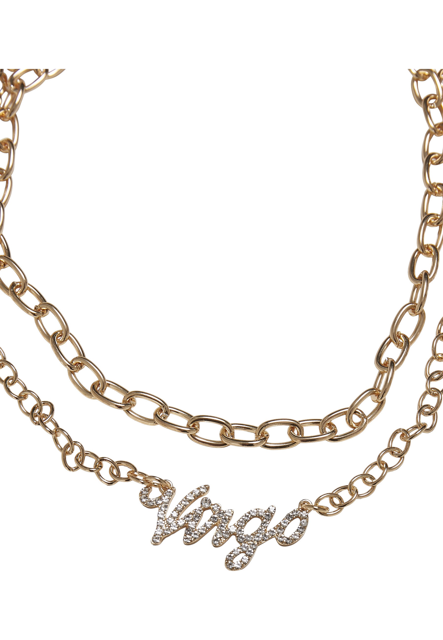 URBAN CLASSICS Halsreif »Urban Classics Unisex Diamond Zodiac Golden Necklace«