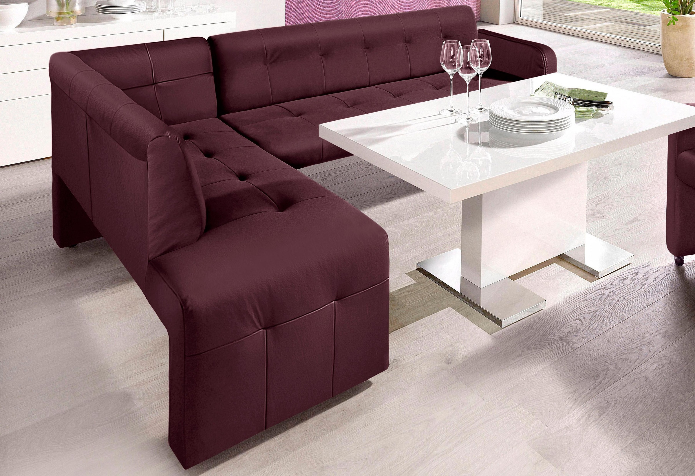exxpo - sofa fashion Essbank »Barista, bequem und elegant, hohe Bodenfreiheit«, Eckbank Barista bequem und elegant, hochwertige Detailverarbeitung