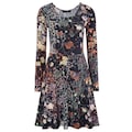 Aniston CASUAL Jerseykleid, mit Blumendruck oder in uni Schwarz im  Online-Shop bestellen