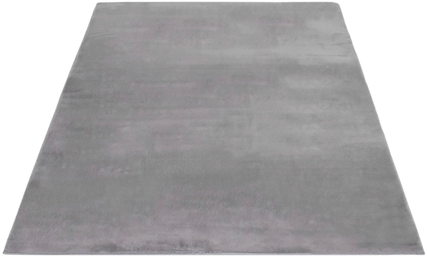 Carpet City Hochflor-Teppich »TOPIA 400«, rechteckig, 21 mm Höhe, Kunstfell-Teppich mit Kaninchenfell-Optik, Haptik, Schlafzimmer