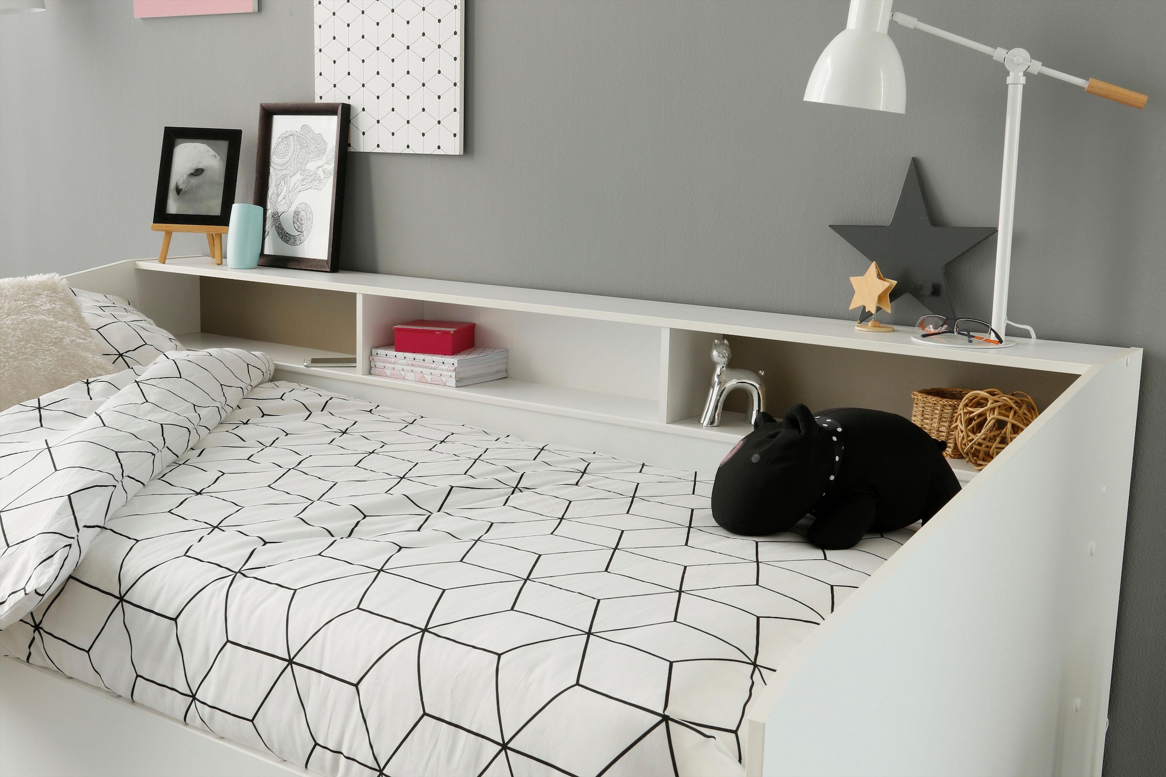 Parisot Jugendzimmer-Set »Sleep«, (Set, 2 tlg., Stauraumbett und Schminktisch), Stauraumbett und Schminktisch