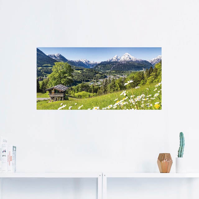 Artland Wandbild »Landschaft in den Bayerischen Alpen«, Berge, (1 St.), als  Alubild, Leinwandbild, Wandaufkleber oder Poster in versch. Größen online  kaufen