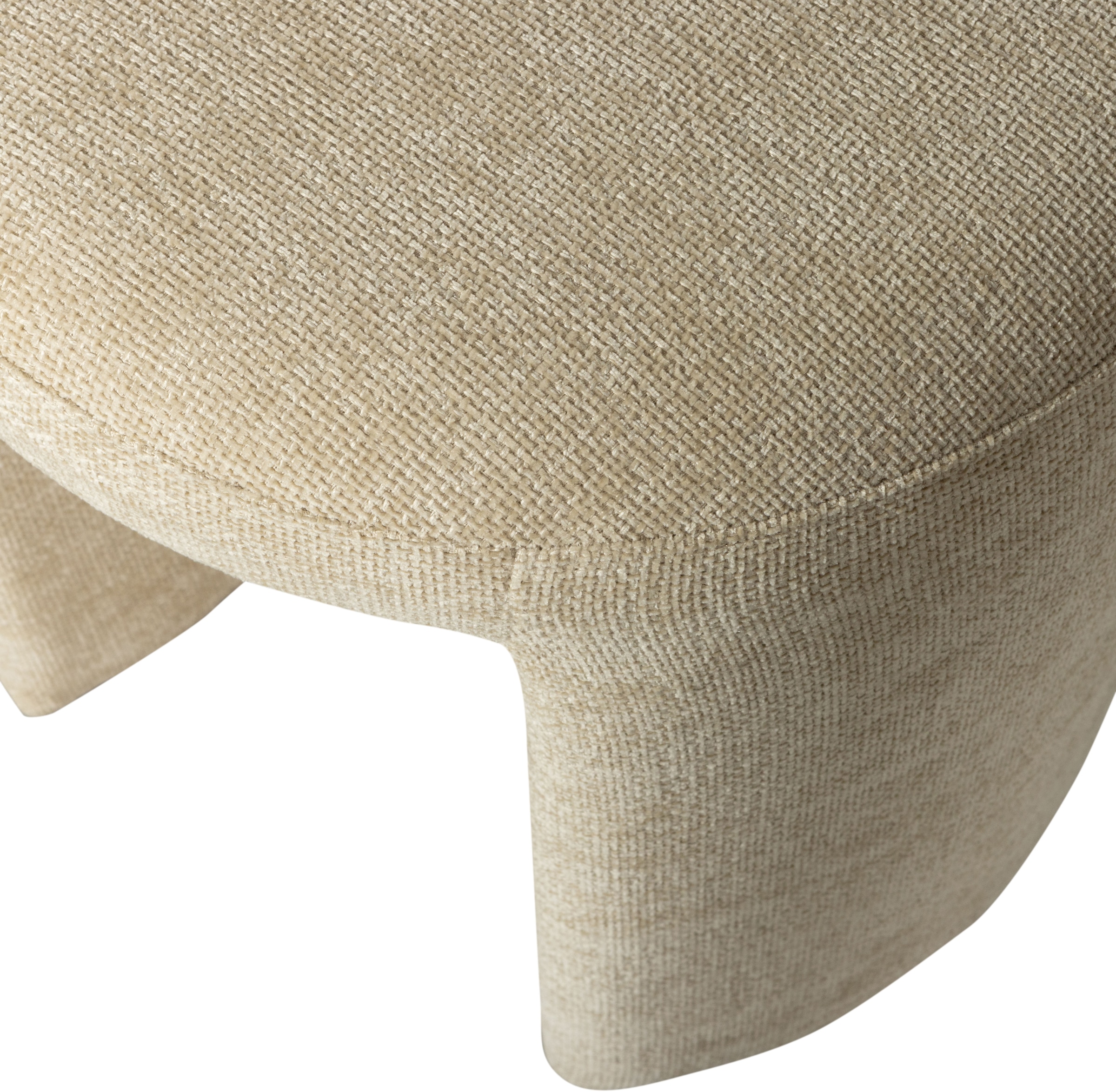 WOOOD Sitzhocker »Charlie kompakte Form, vollständig gepolstertes B 45 x T 45 x H 47 cm« Sehr hohe Verschleißfestigkeit, Tragkraft 100 kg, mittlere Sitzhöhe