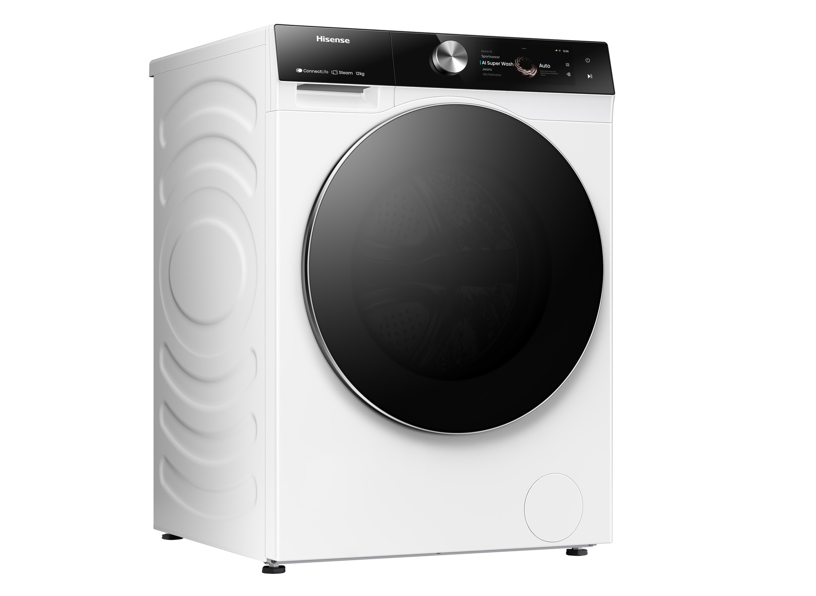 Hisense Waschmaschine »WF7S1247BW«, 12 kg, 1400 U/min, Dynamisches TFT-Touc günstig online kaufen