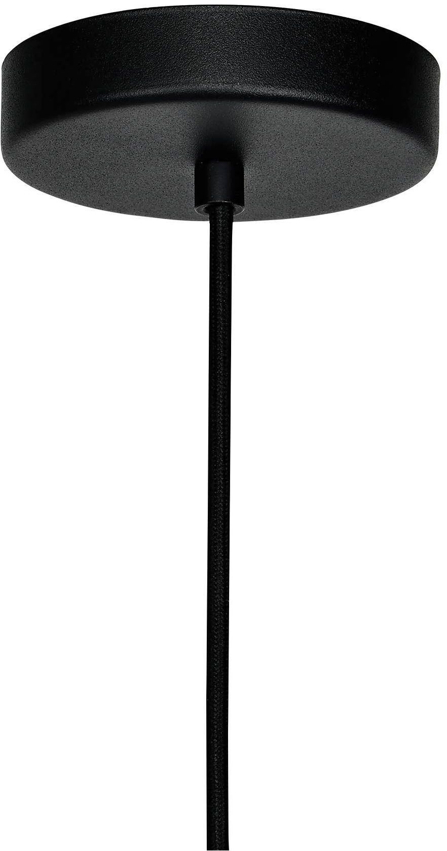 EGLO Pendelleuchte »Hängeleuchte ROMAZZINA, exkl. E27, Stahl in schwarz, Pendellampe«, 1 flammig, Leuchtmittel E27 | ohne Leuchtmittel, Esszimmerlampe, 110x32,5 cm (HxD), 1-flammig, modern, minimalistisch