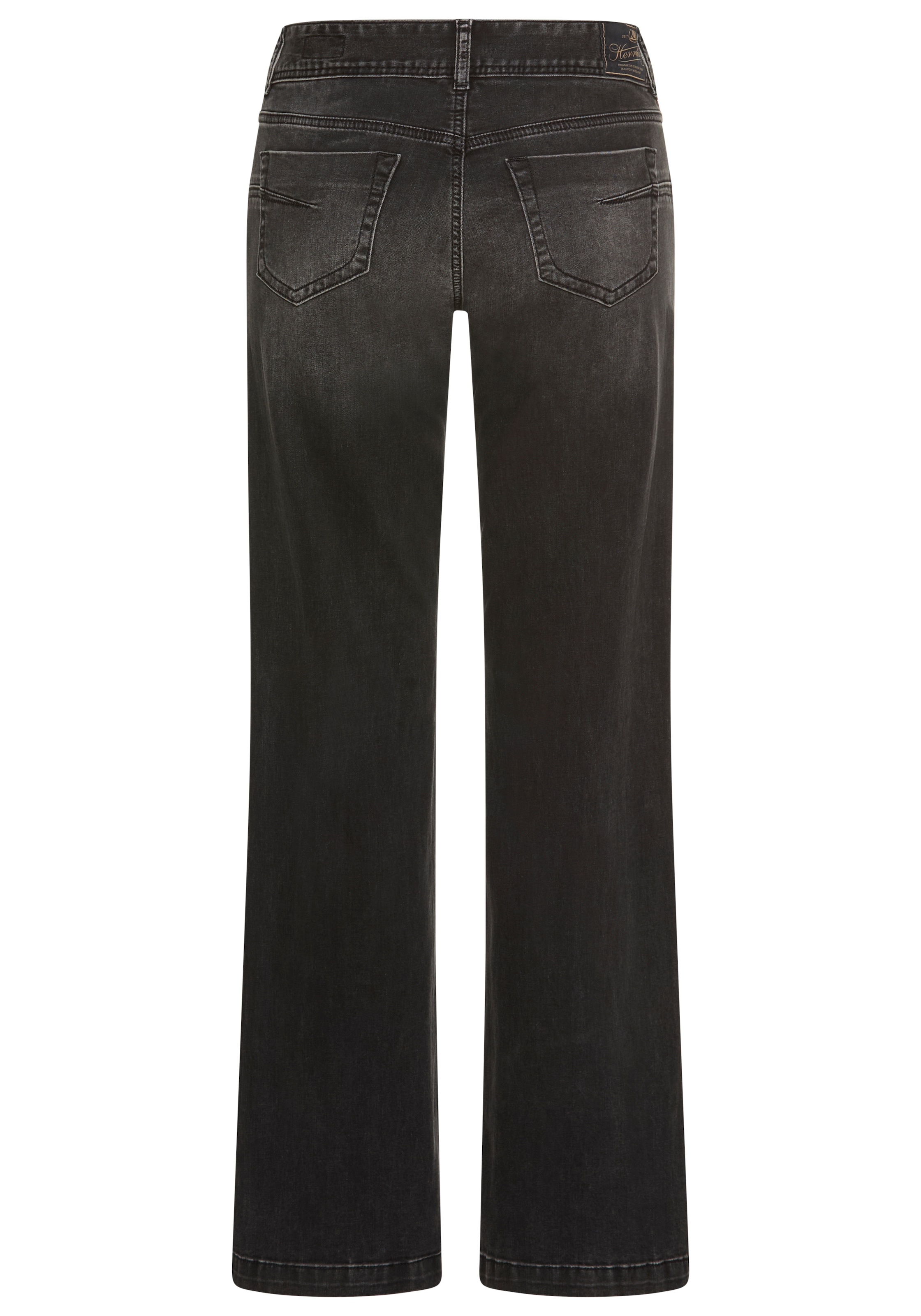Herrlicher 5-Pocket-Jeans »Edna Denim Black Light«, Flared Fit mit Abnähern