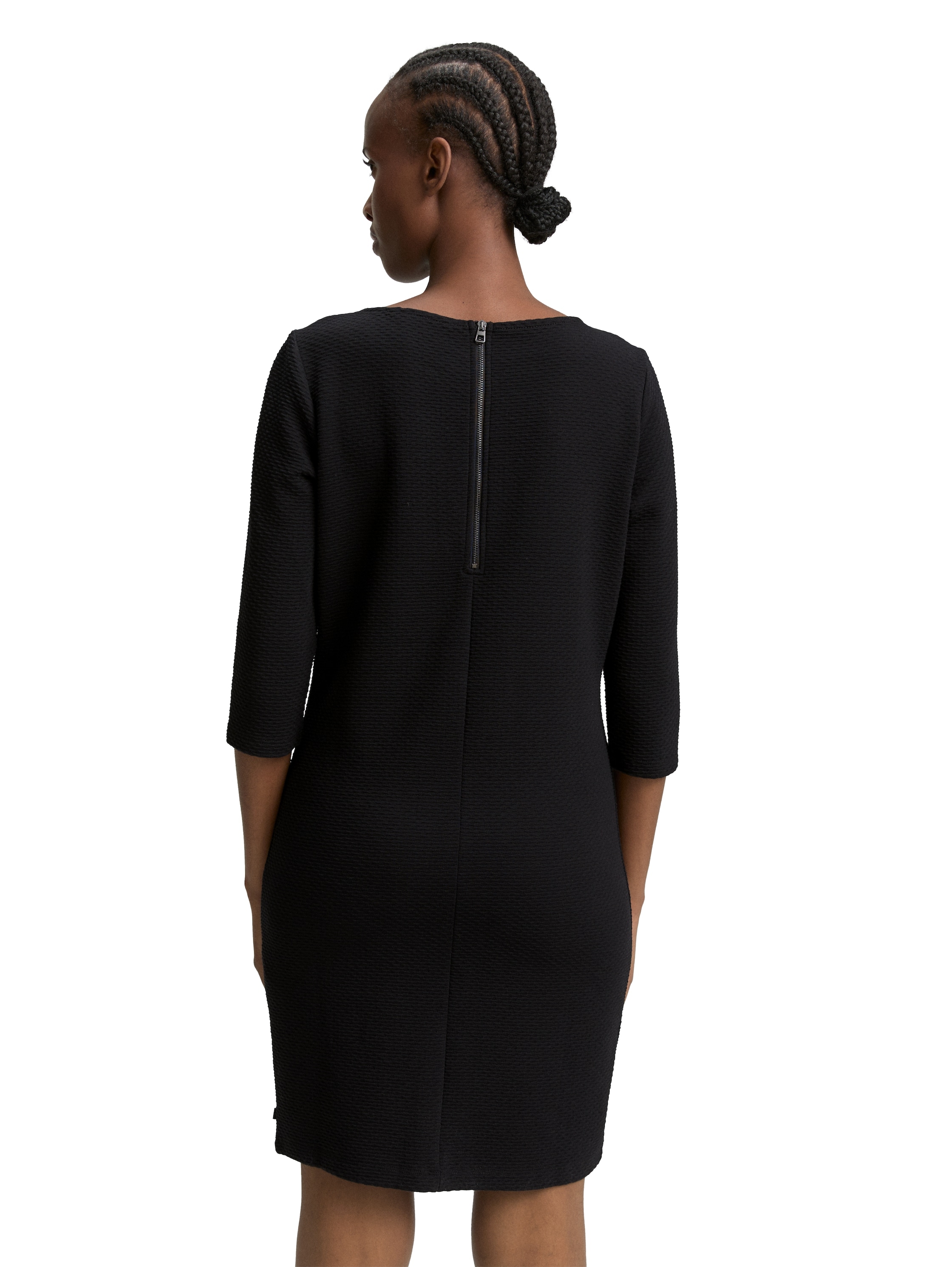 TOM TAILOR Denim Shirtkleid, Sommerkleid in Struktur-Optik und mit Stretch