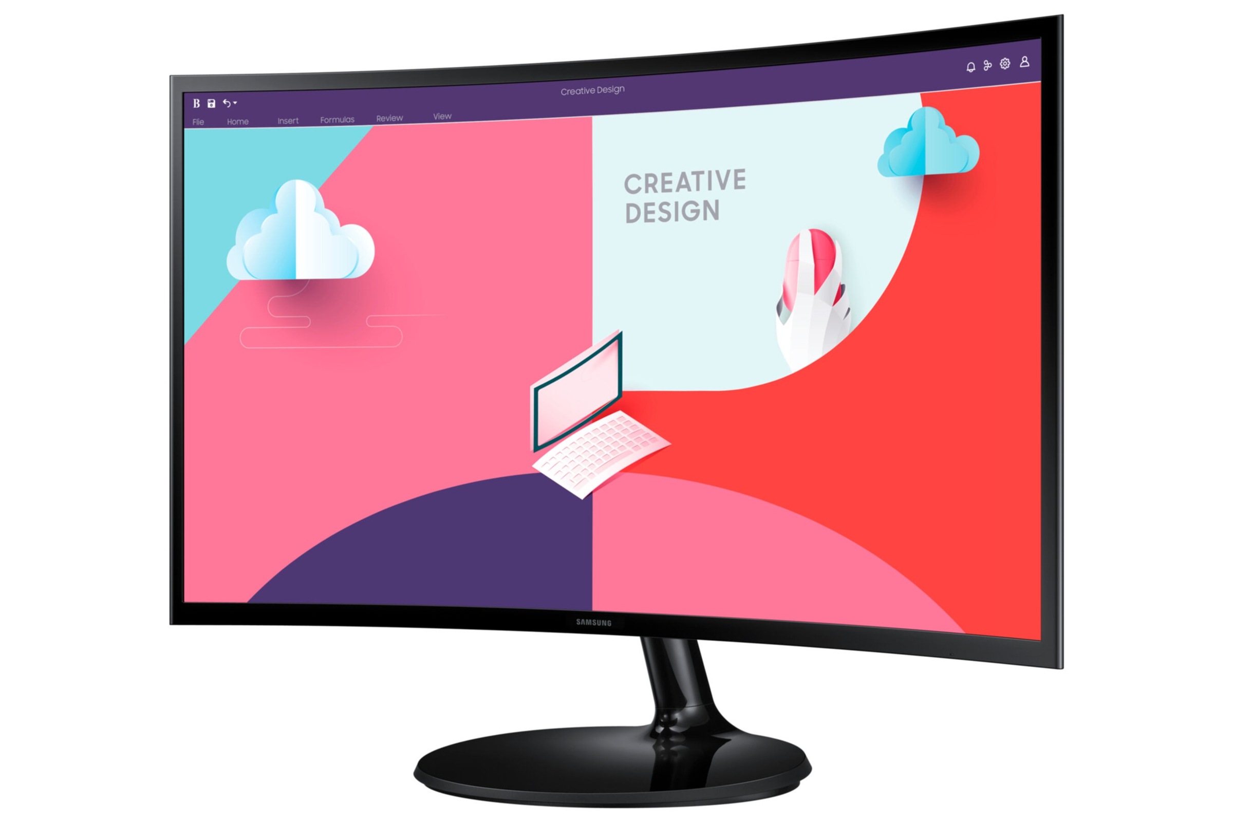 Samsung Curved-LED-Monitor »S24C364EAU«, 59 cm/24 Zoll, 1920 x 1080 px, Full HD, 4 ms Reaktionszeit, 75 Hz