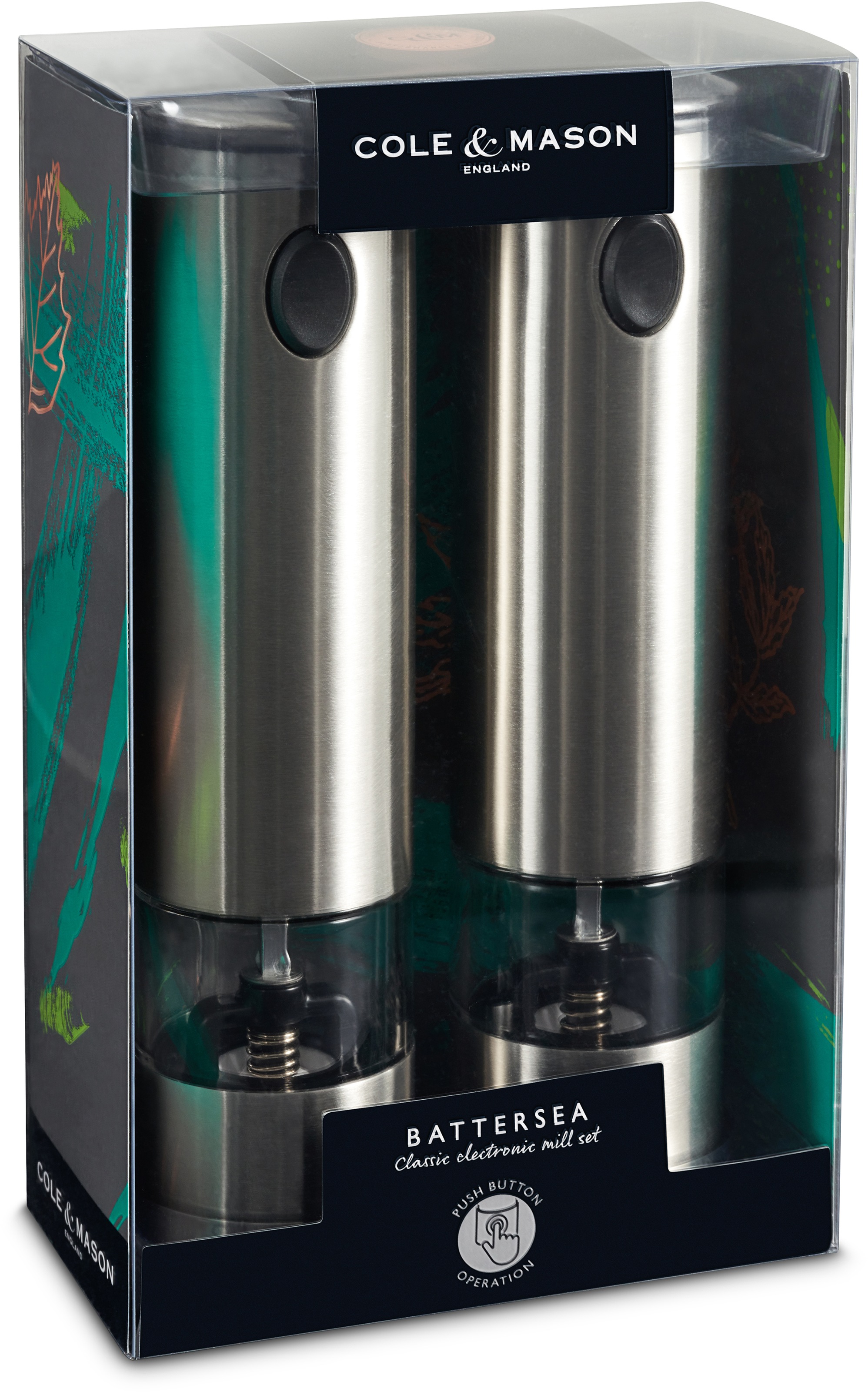 Cole & Mason Salz-/Pfeffermühle »Battersea«, (2 St.), mit Precision + Mahlwerk