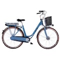 LLobe E-Bike »Blue Motion 2.0, 10,4Ah«, 7 Gang, Shimano, Frontmotor 250 W, (mit Fahrradkorb)