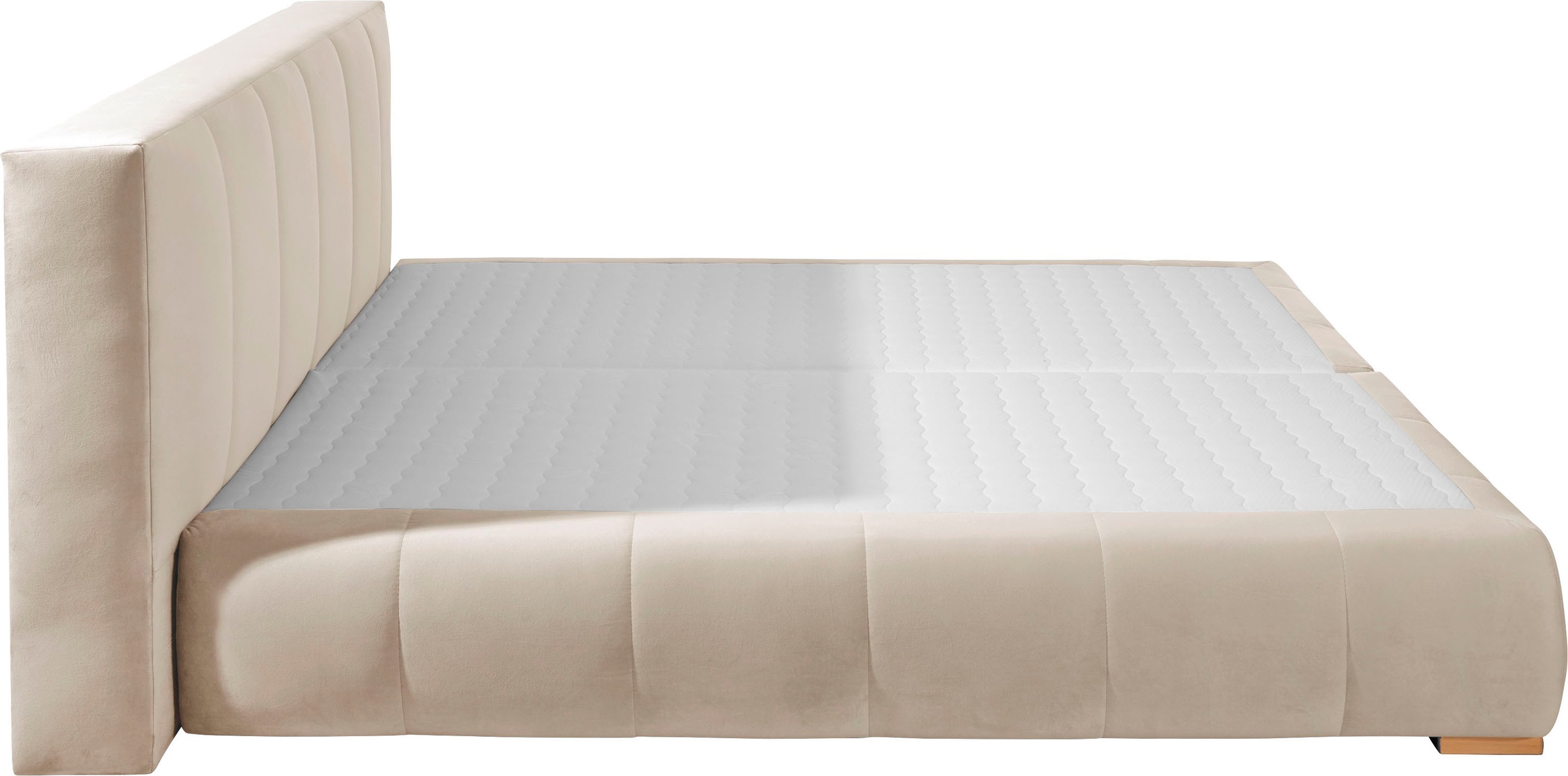 Home affaire Boxspringbett »Chelles«, inkl. Topper, in XXL- Überlänge 220 cm, Unterbox mit feine Wölbung