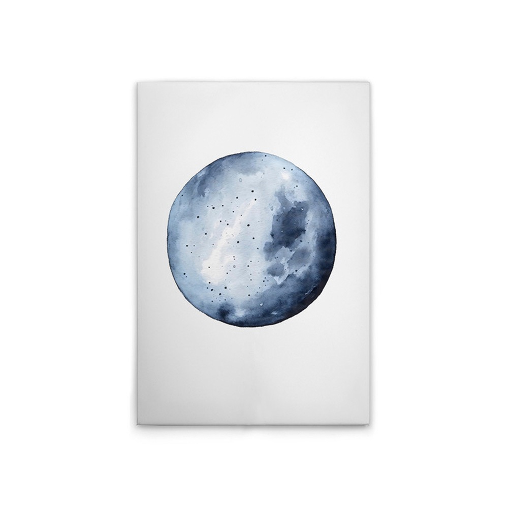 A.S. Création Leinwandbild »Blue Moon - Wandbild Weiß Blau Keilrahmen Kunst günstig online kaufen