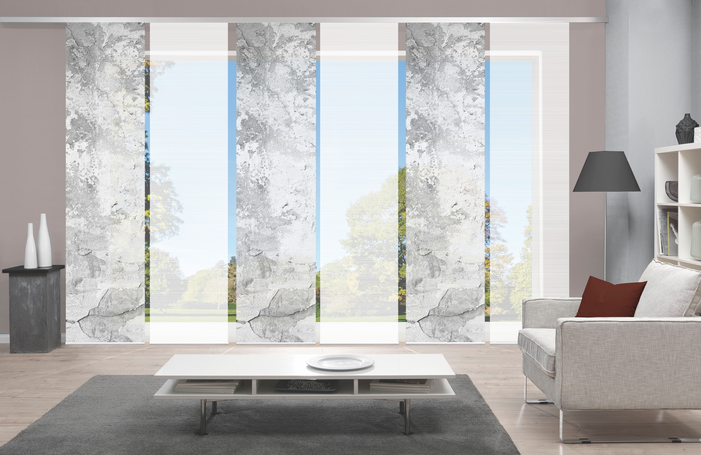 Vision S Schiebegardine »RAGUL 6er SET« Paneelwagen 6 Stk. tlg. Schiebevorh günstig online kaufen