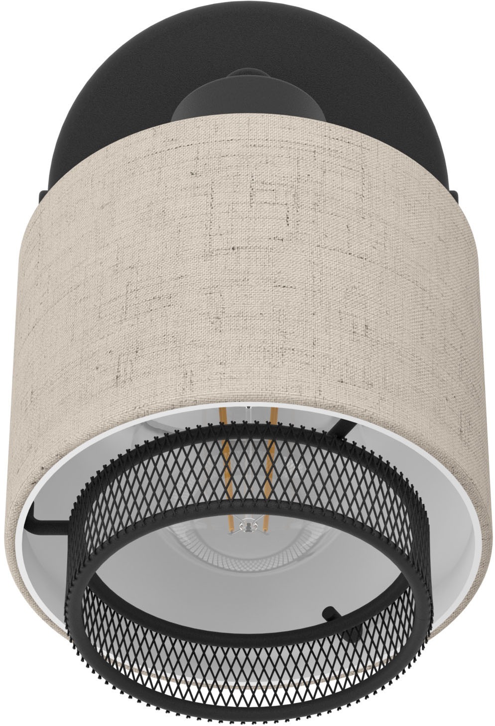 EGLO Deckenspot »ROSLEY Spotlampe - Stahl - E14 - 1X40W - IP20« E14 1 Stk. Wandlampe, Wandleuchte, schwenkbarer Strahler, H11 x Ø9 x AL18,5 cm