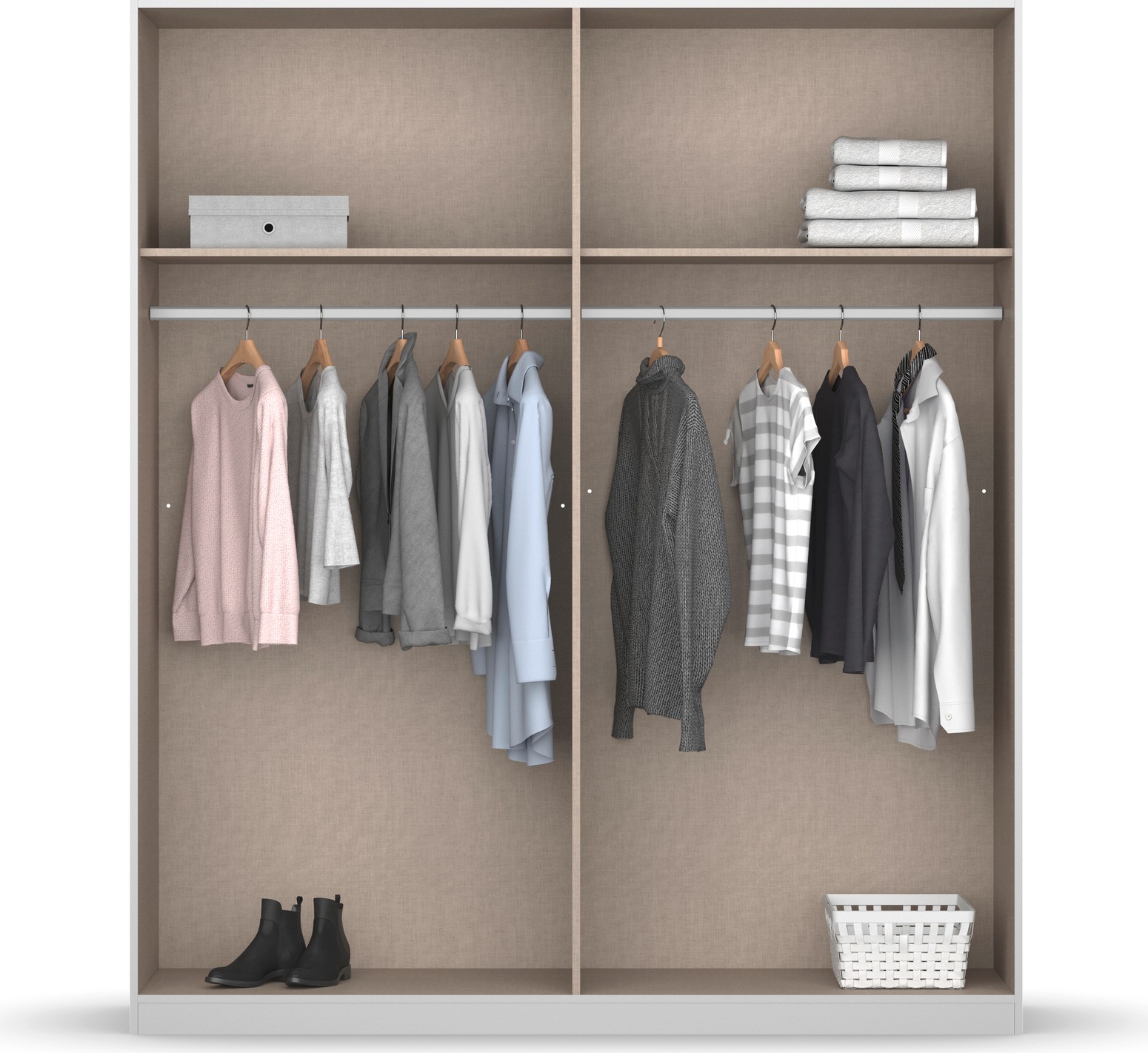 INOSIGN BY RAUCH Drehtürenschrank »Ferris Schrank Breite 2,10m BESTSELLER Schlafzimmerschrank«, Kleiderschrank mit Spiegel in den Ausführungen BASIC/CLASSIC/PREMIUM