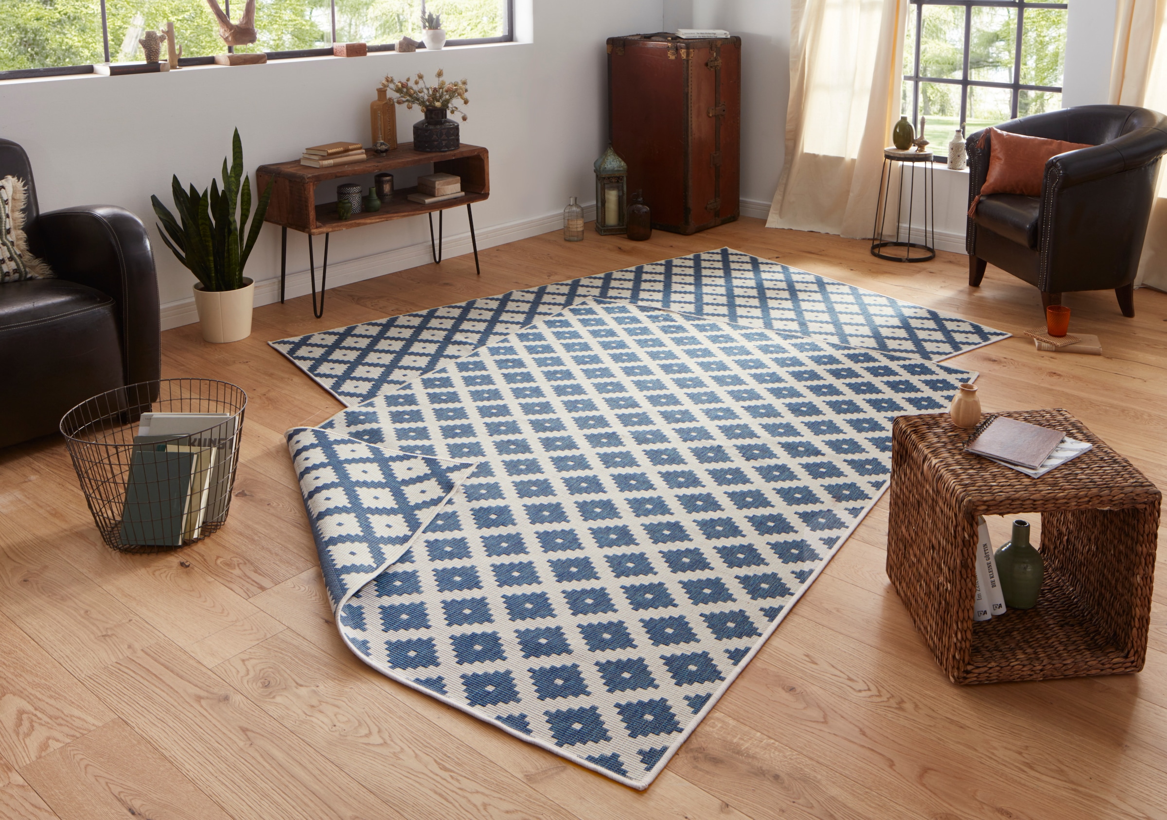 HANSE Home Teppich »Nizza Wendeteppich«, rechteckig, 5 mm Höhe, In-& Outdoo günstig online kaufen
