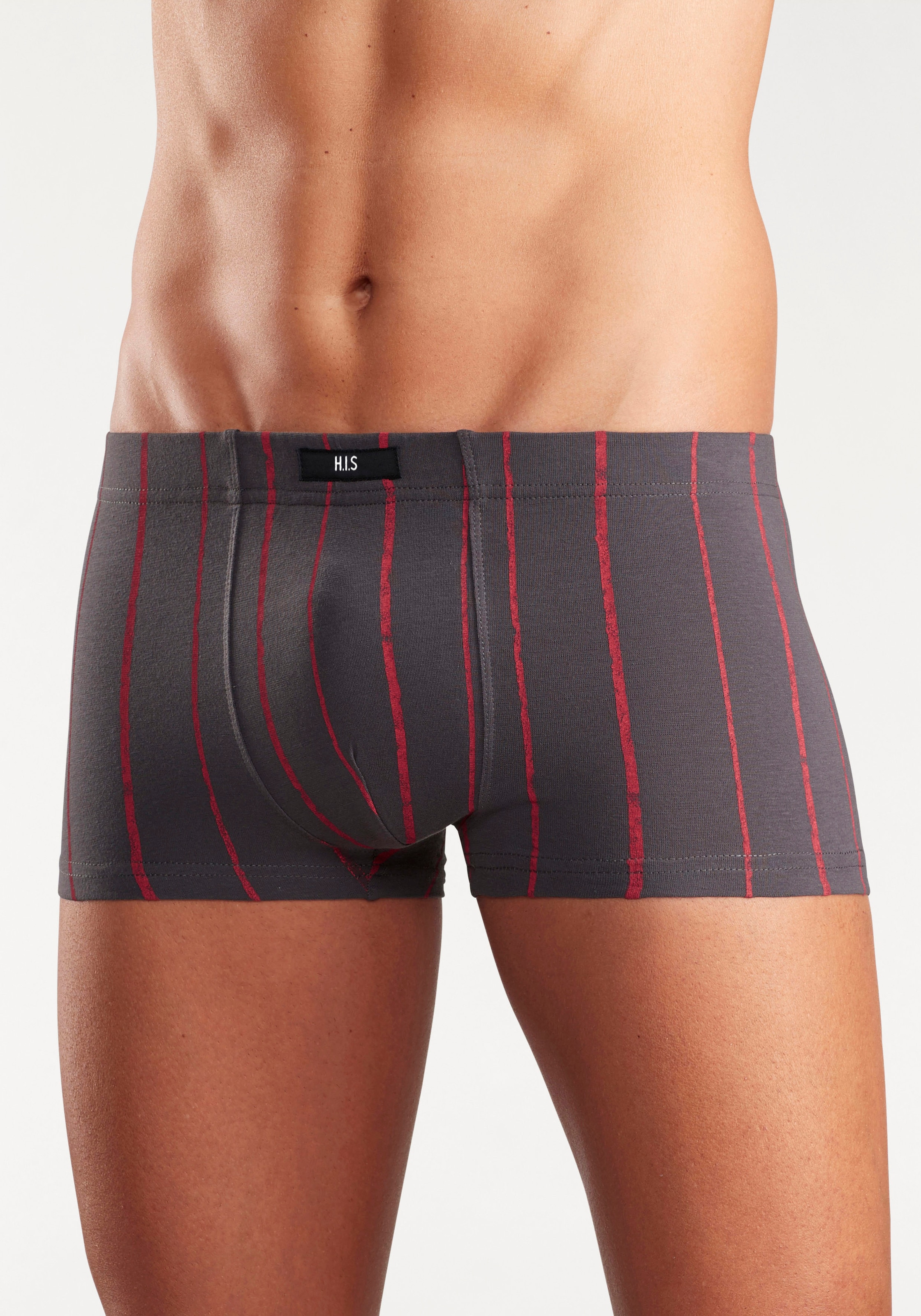 H.I.S Hipster, (Packung, 5 St.), knapp sitzende Boxershorts aus Baumwoll-Stretch