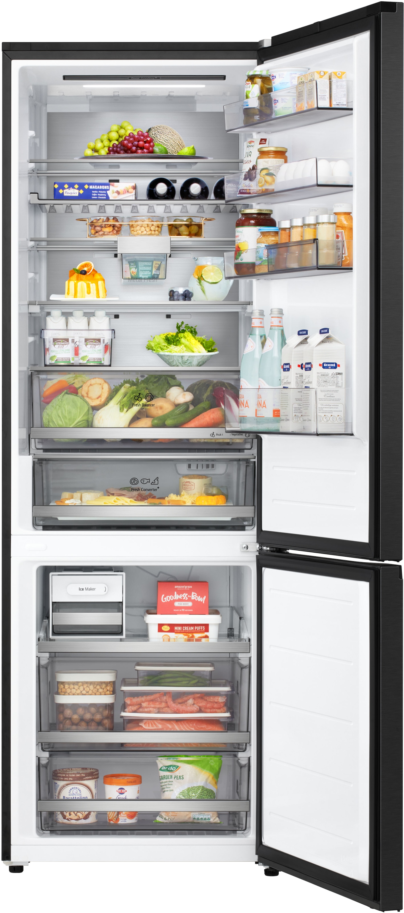 LG Kühl-/Gefrierkombination Serie 7 »GBBW726AEV« 203 cm hoch 69,7 cm breit Vollintegrierbarer Kühlschrank dank frontaler Luftzufuhr und Abluft