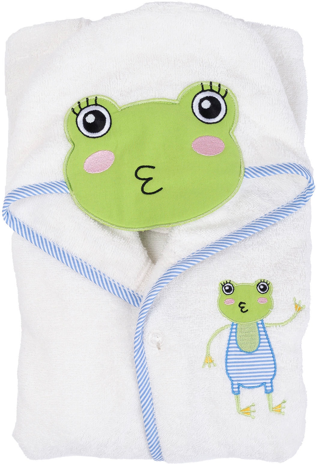 Wewo fashion Kinderbademantel »8023, ideal für Sauna & Spa, Hotelbademantel, Morgenmantel«, (1 St.), Frosch