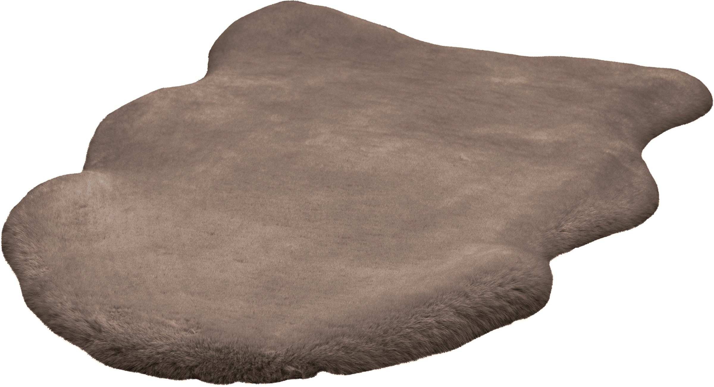 Padiro Fellteppich »Rabbit Light Sheepskin 825«, fellförmig, 23 mm Höhe, weiches Fellteppich-Imitat, Schlafzimmer, Kinderzimmer