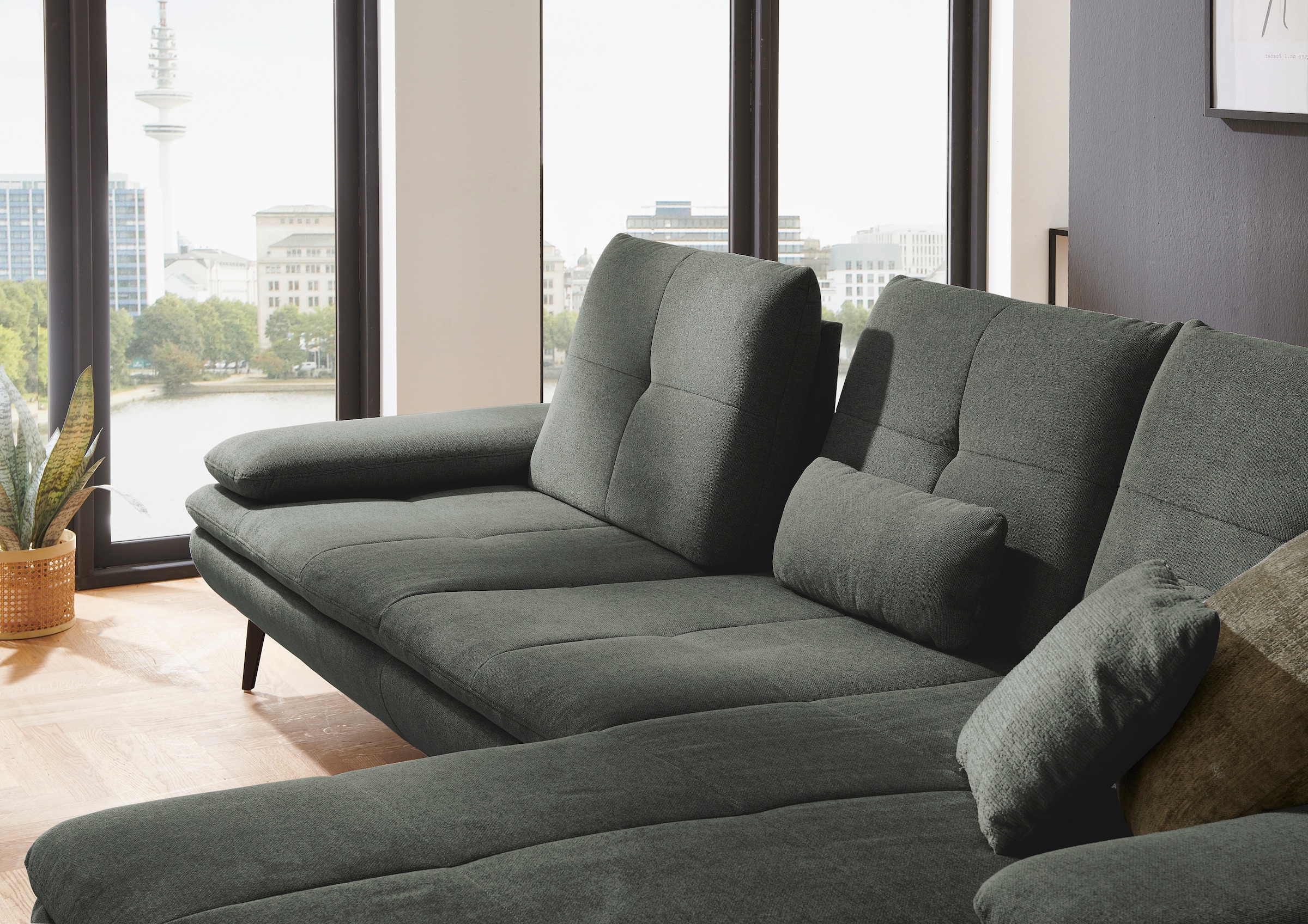 Die PlanBar Ecksofa »MP-IN23002 L-Form«, (2 St.), wahlweise mit Armteil- und Sitztiefenverstellung
