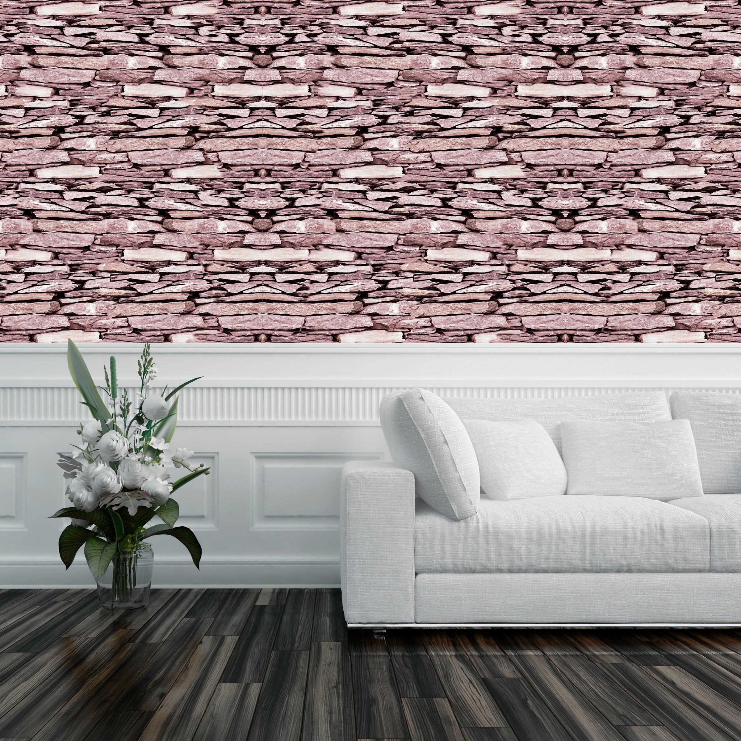 queence Vinyltapete »Yoaph«, bedruckt-clean-unifarben-minimalistisch-Abriebeffekte-Steinoptik, 90x250cm, selbstklebend, kinderleichte Anbringung, Sticker