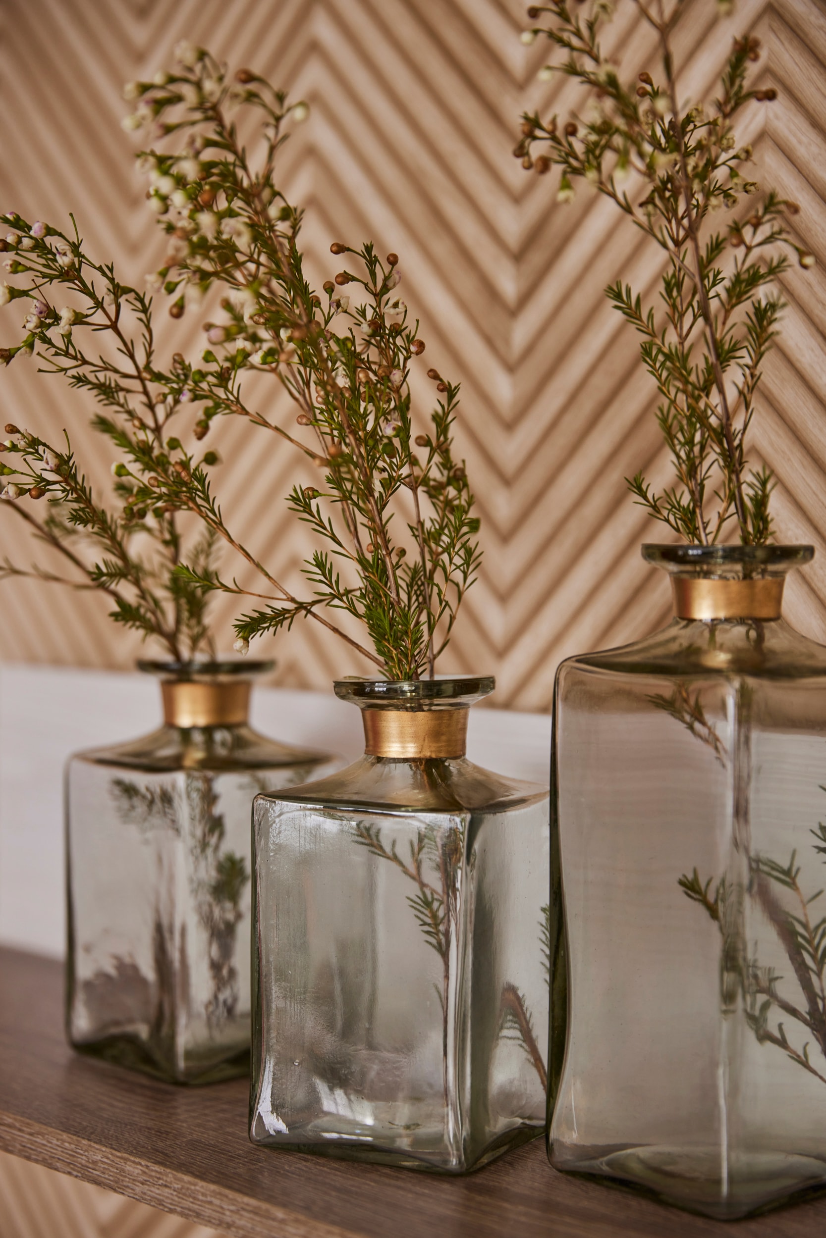 AM Design Dekovase »Klassische Glasvase in klarer Form« für Blumen und Deko